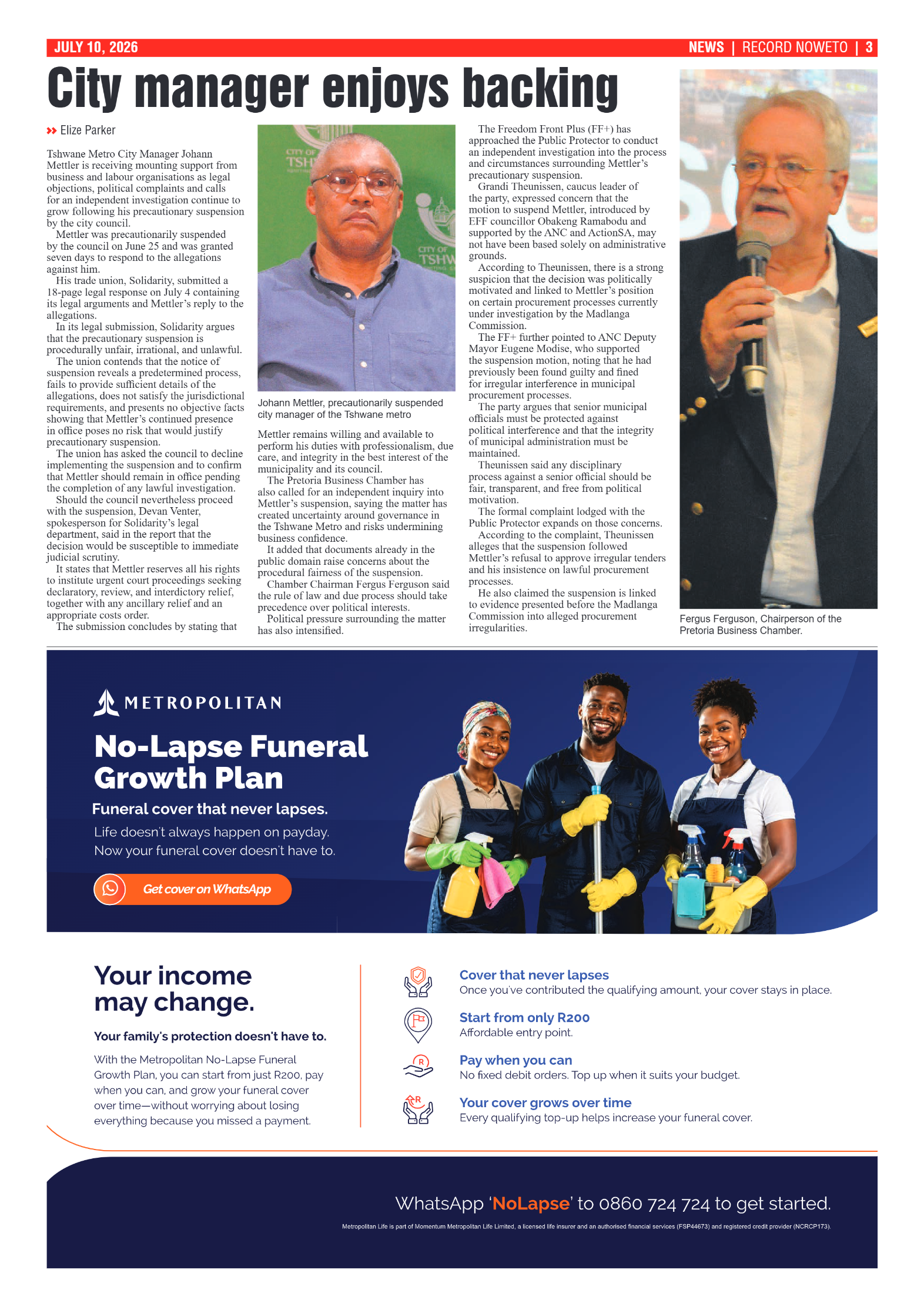 Rekord Noweto 10 July 2026 page 3