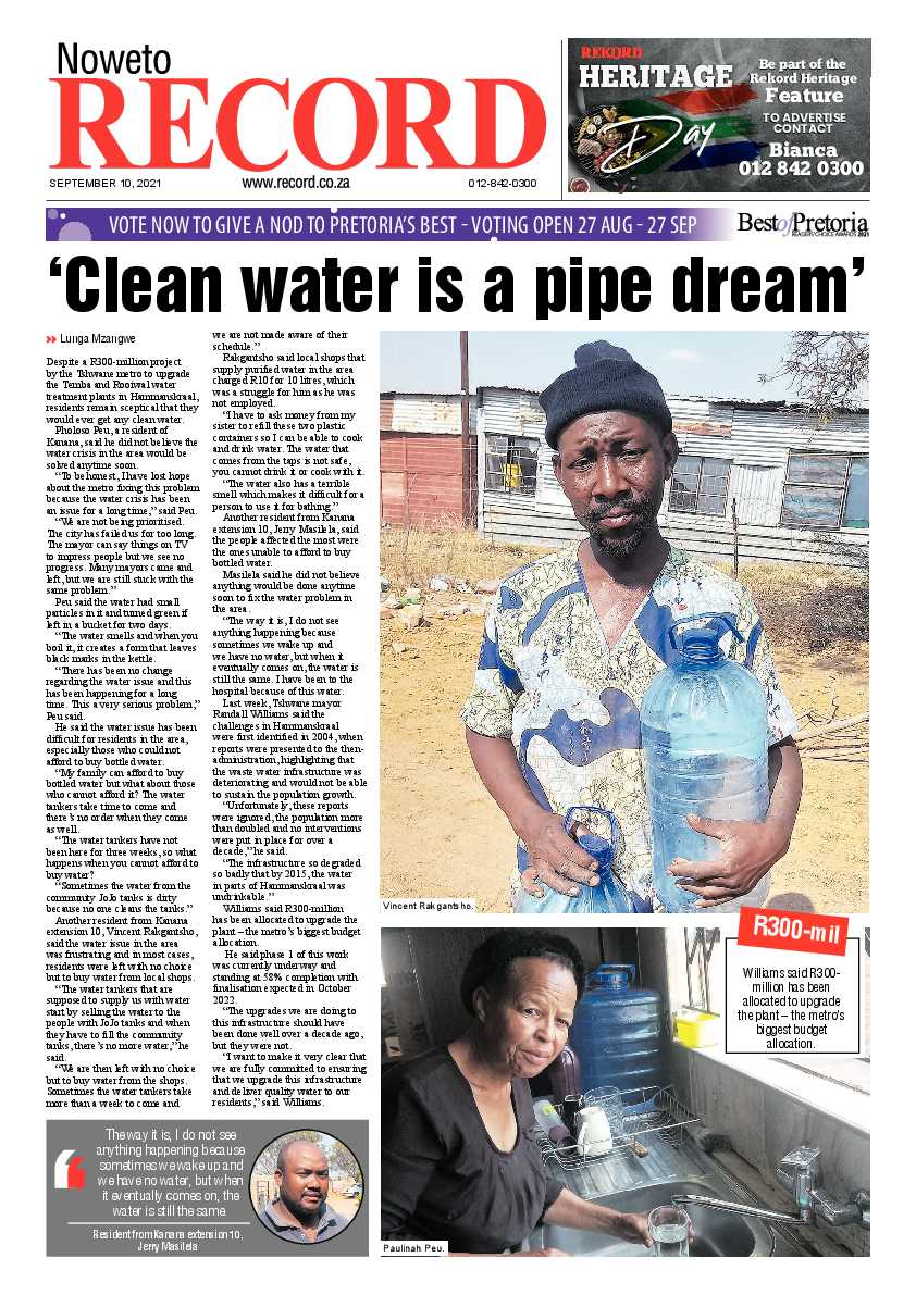 Rekord Noweto 10 September 2021 page 1