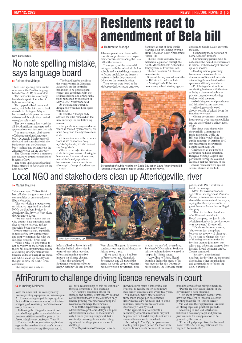Rekord Noweto 12 May 2023 page 5