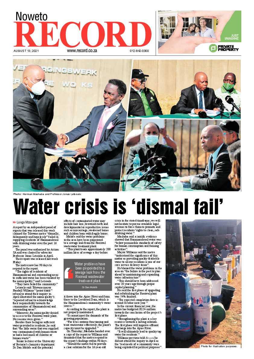 Rekord Noweto 13 August 2021 page 1