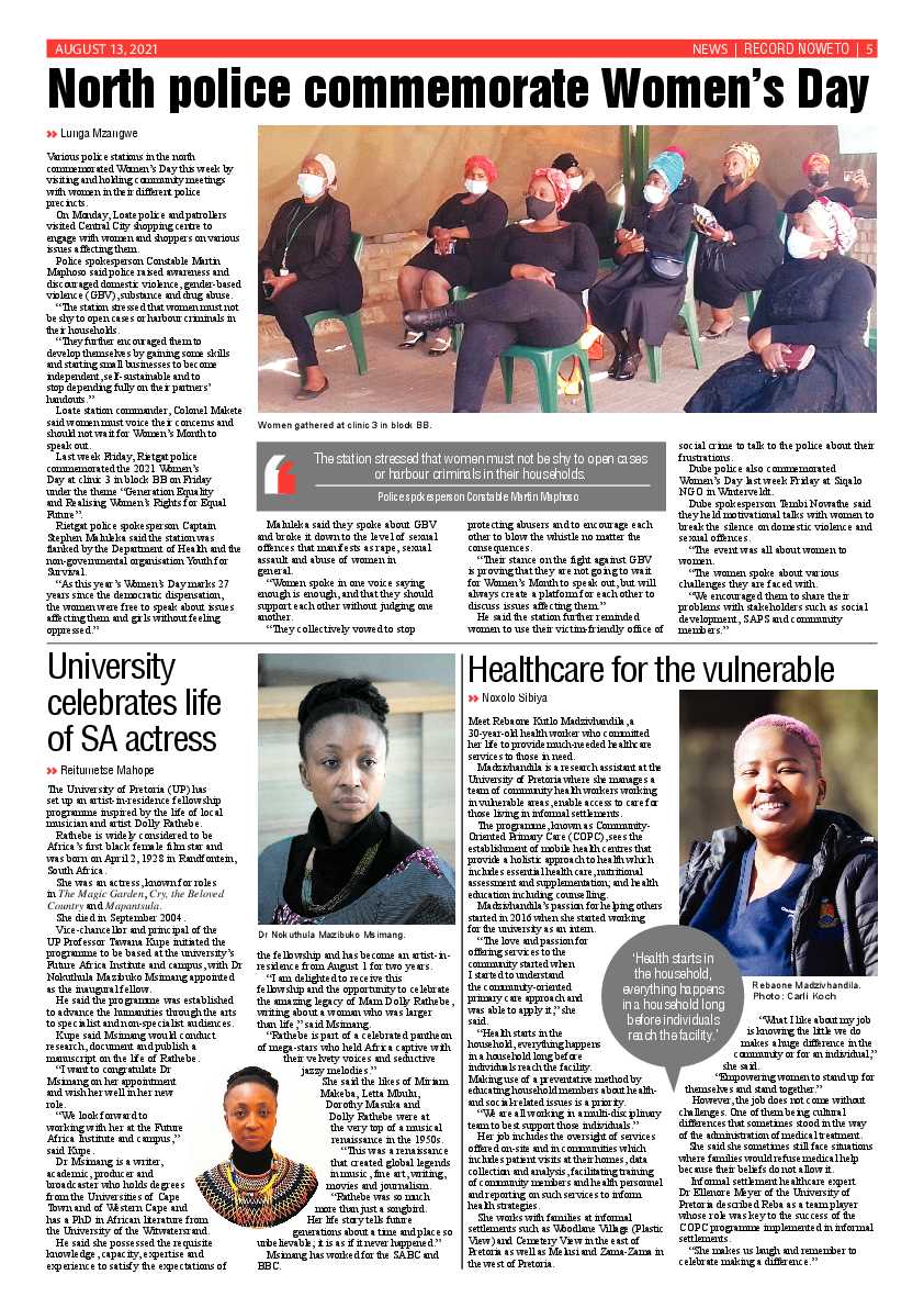 Rekord Noweto 13 August 2021 page 5