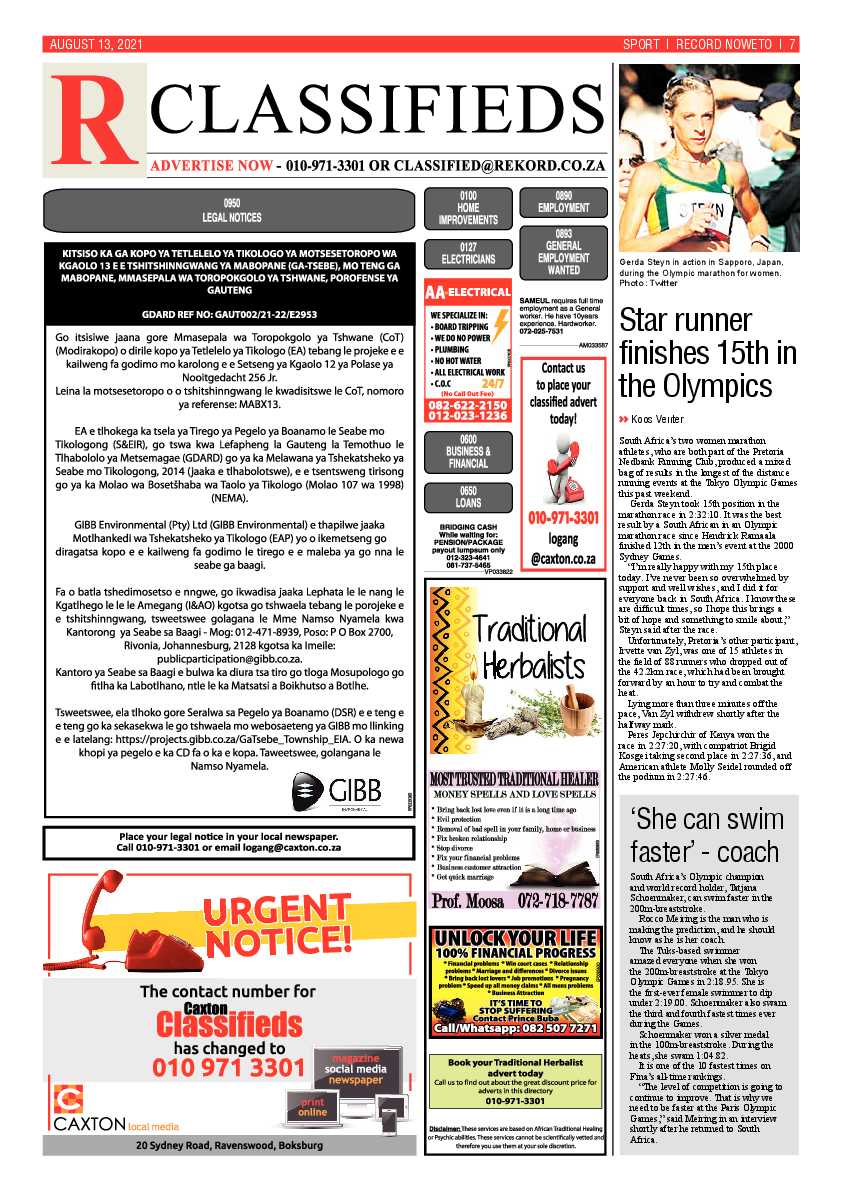 Rekord Noweto 13 August 2021 page 7