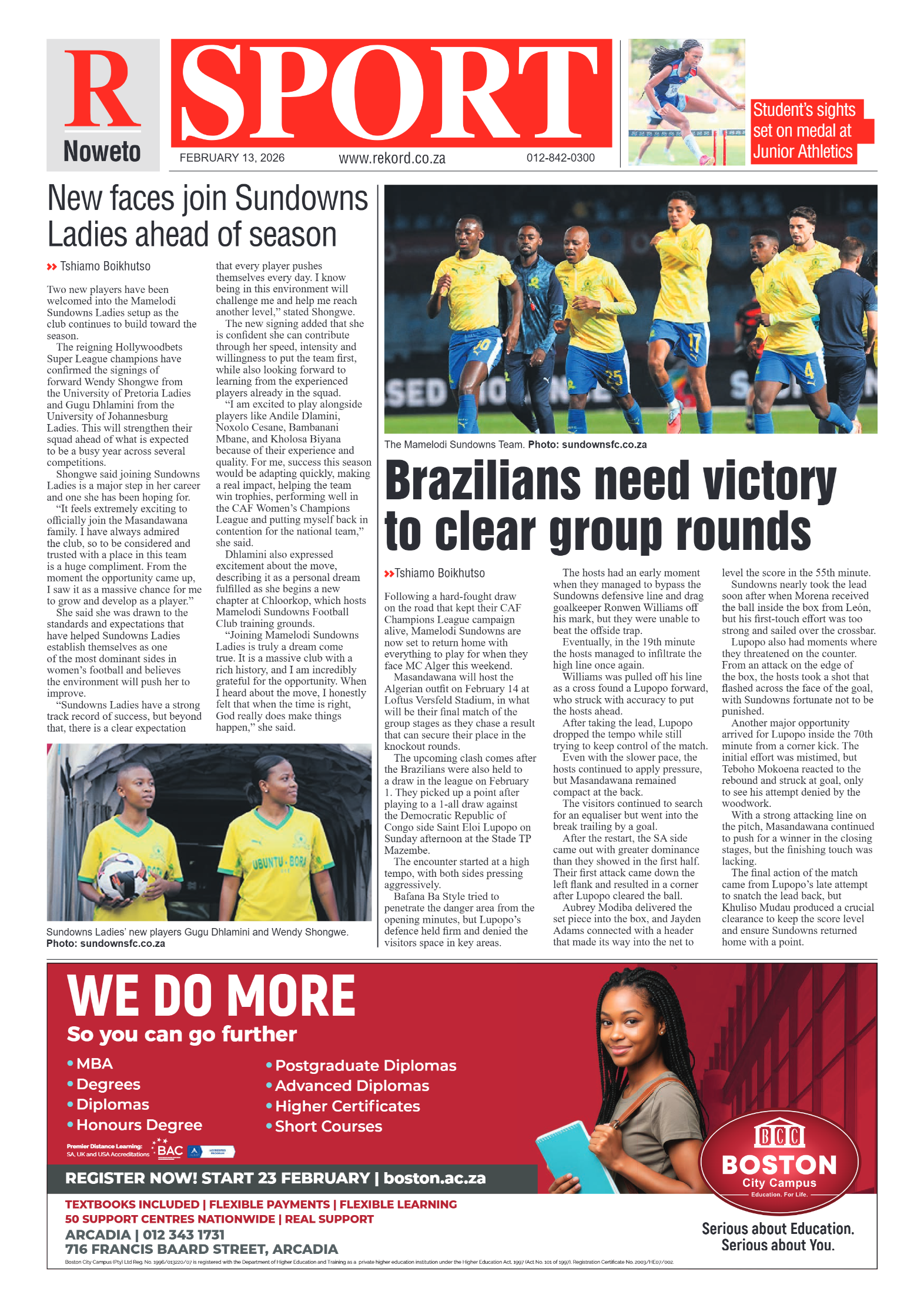 Rekord Noweto 13 February 2026 page 8