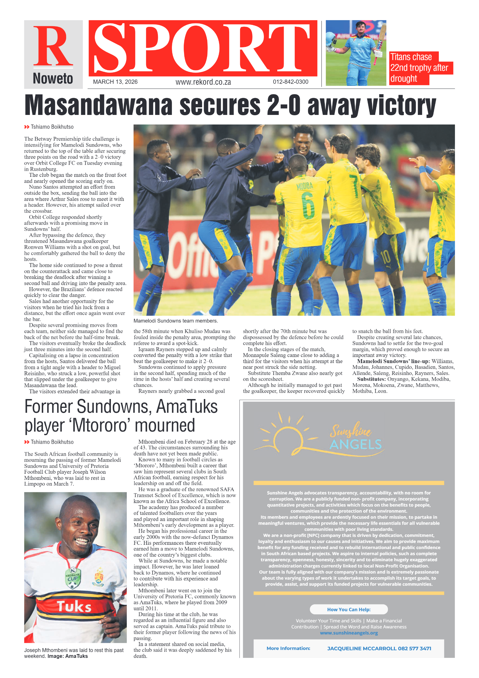 Rekord Noweto 13 March 2026 page 8