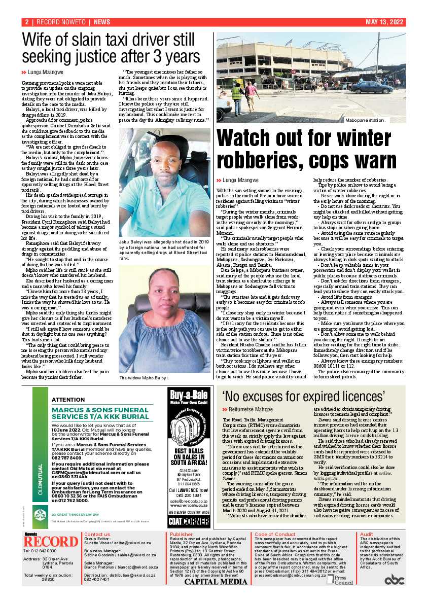 Rekord Noweto 13 May 2022 page 2