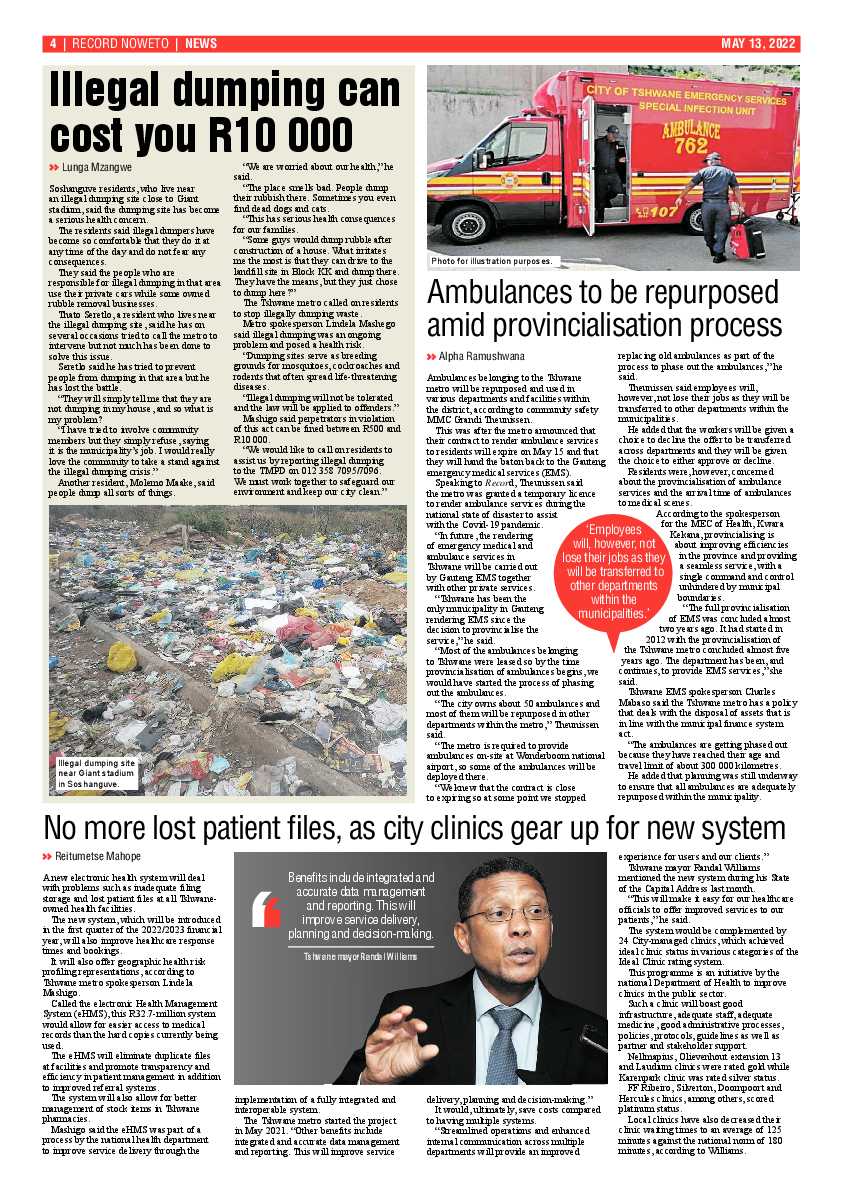 Rekord Noweto 13 May 2022 page 4