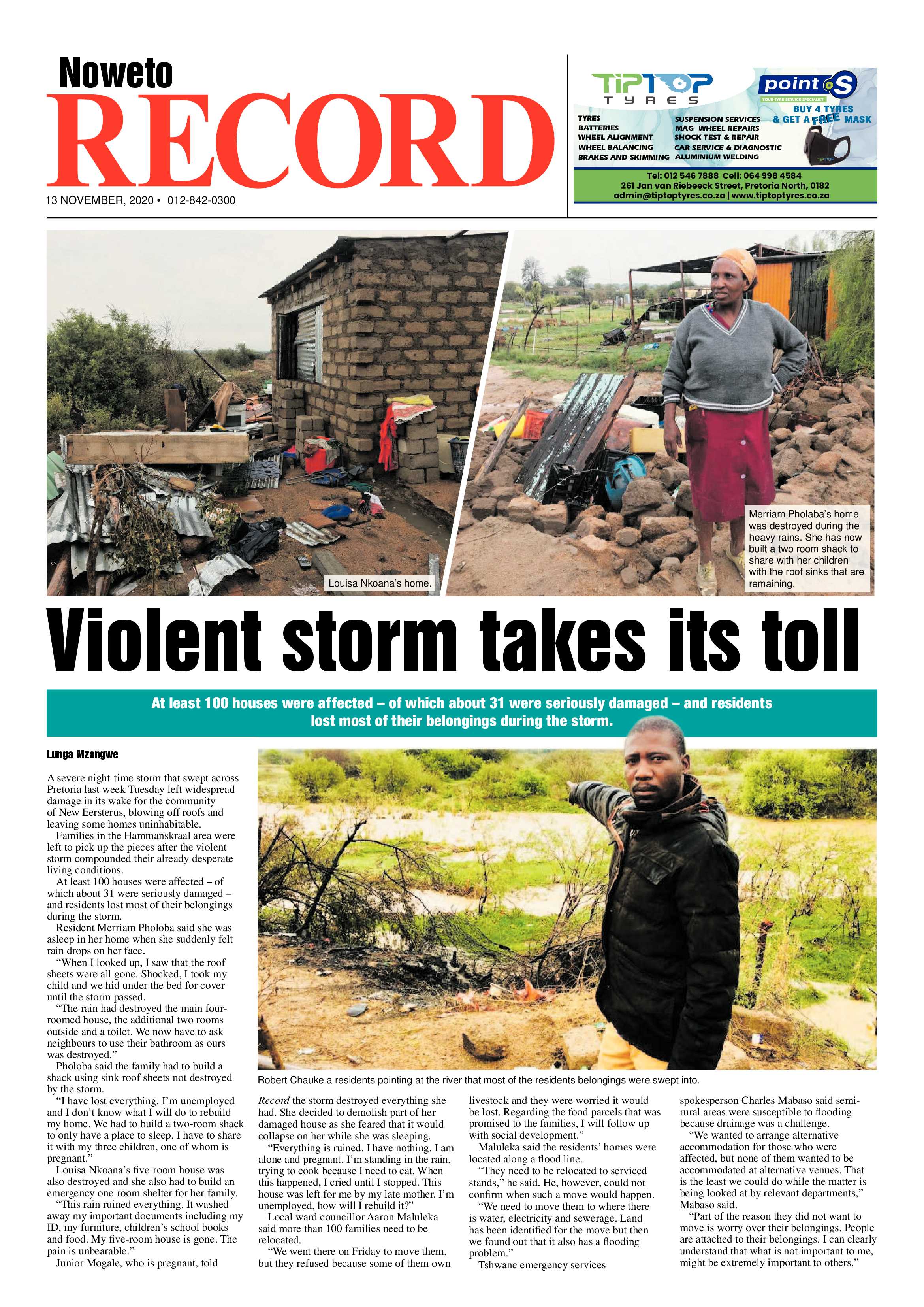 Rekord Noweto 13 November 2020 page 1