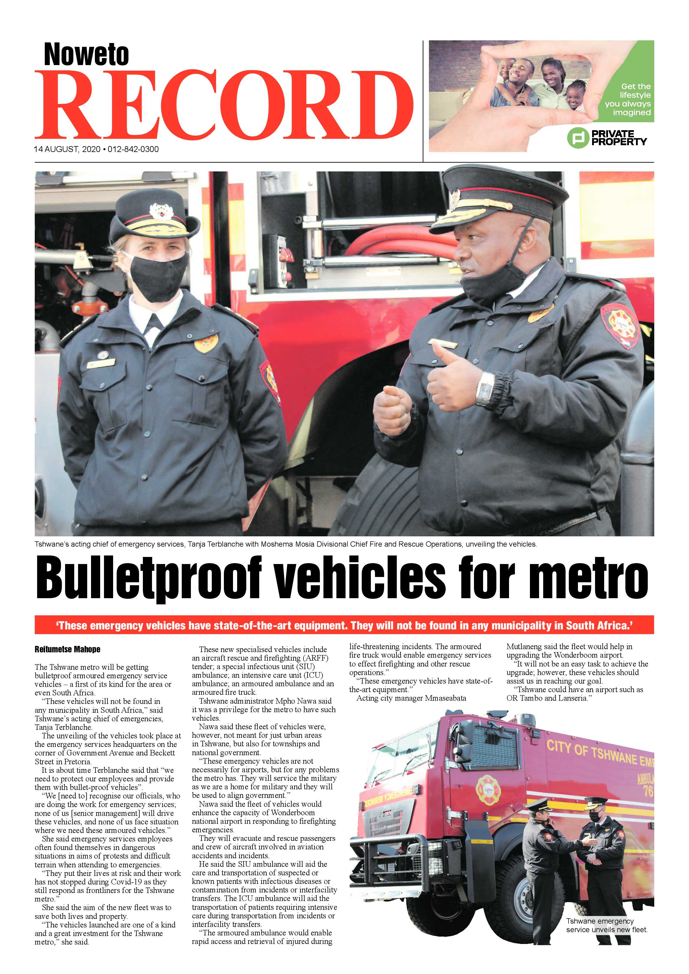 Rekord Noweto 14 August 2020 page 1