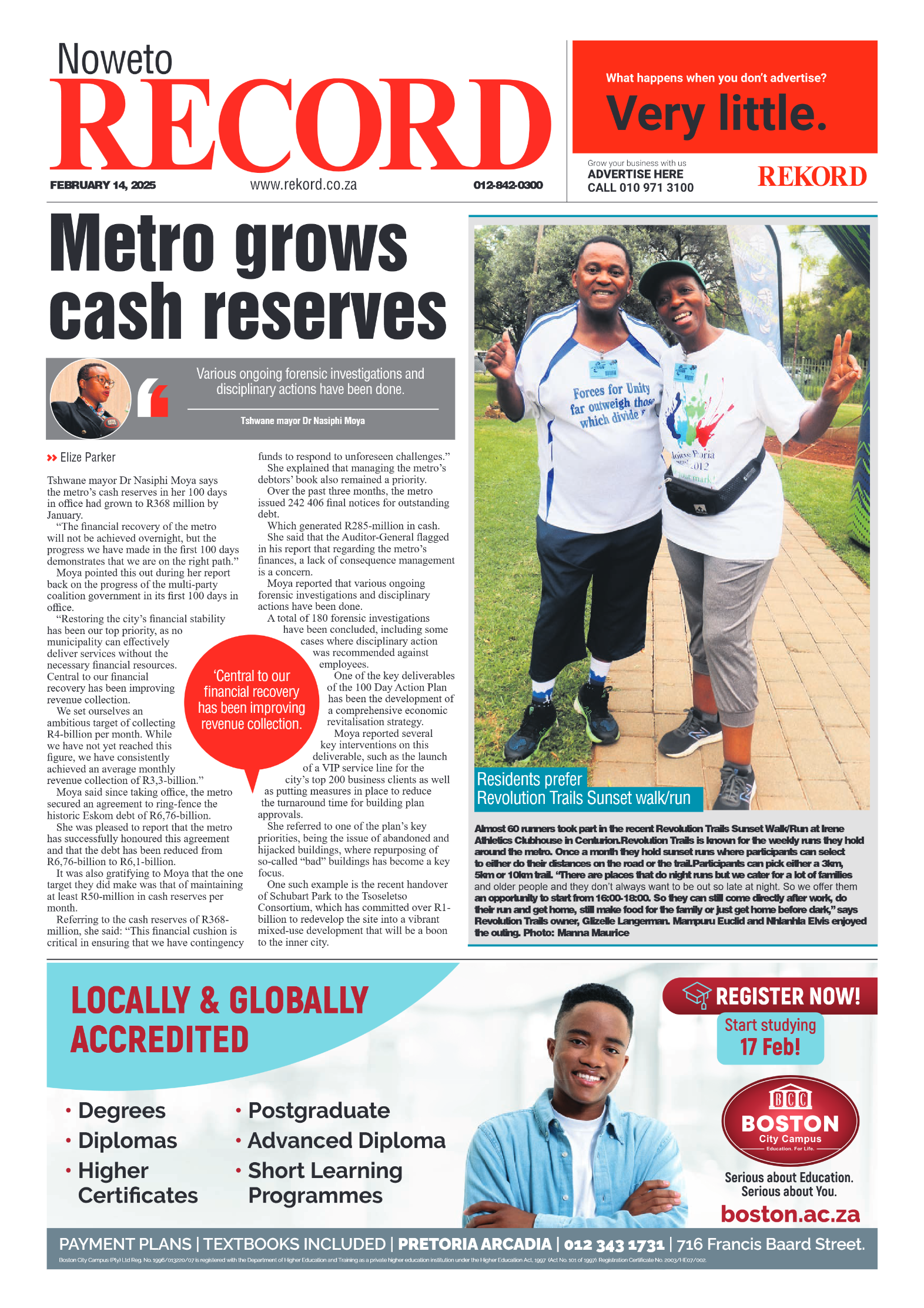 Rekord Noweto 14 February 2024 page 1