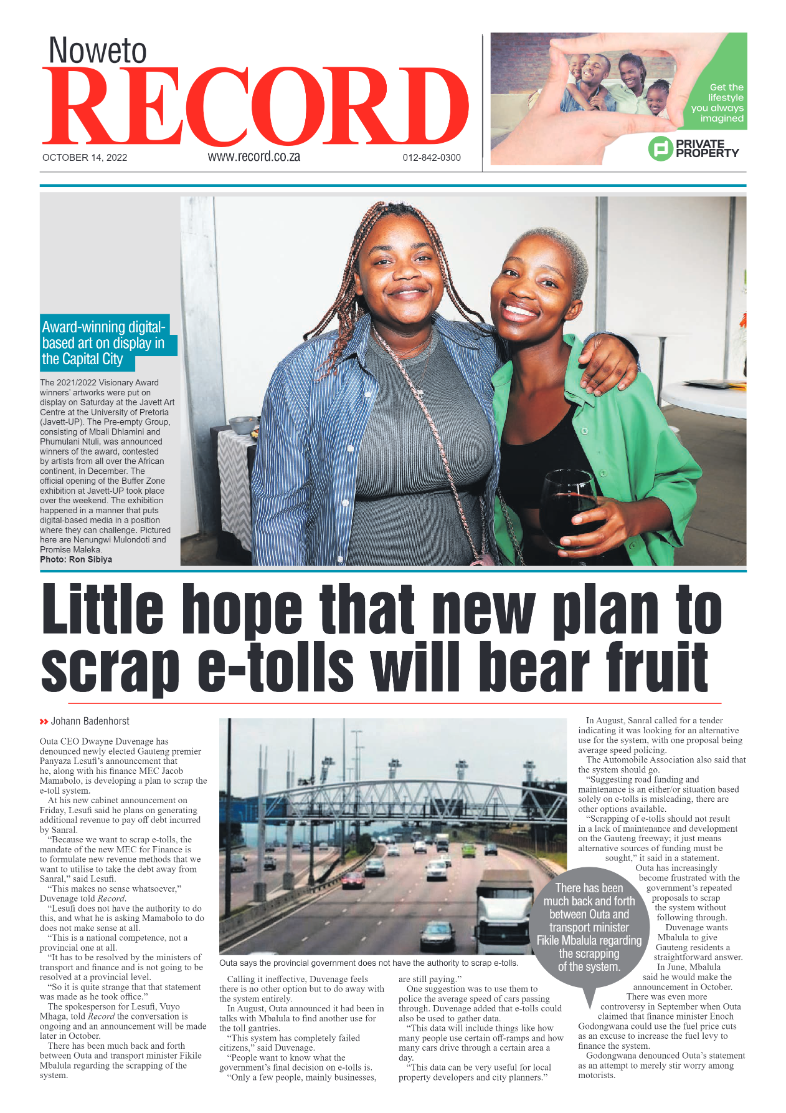 Rekord Noweto 14 October 2022 page 1