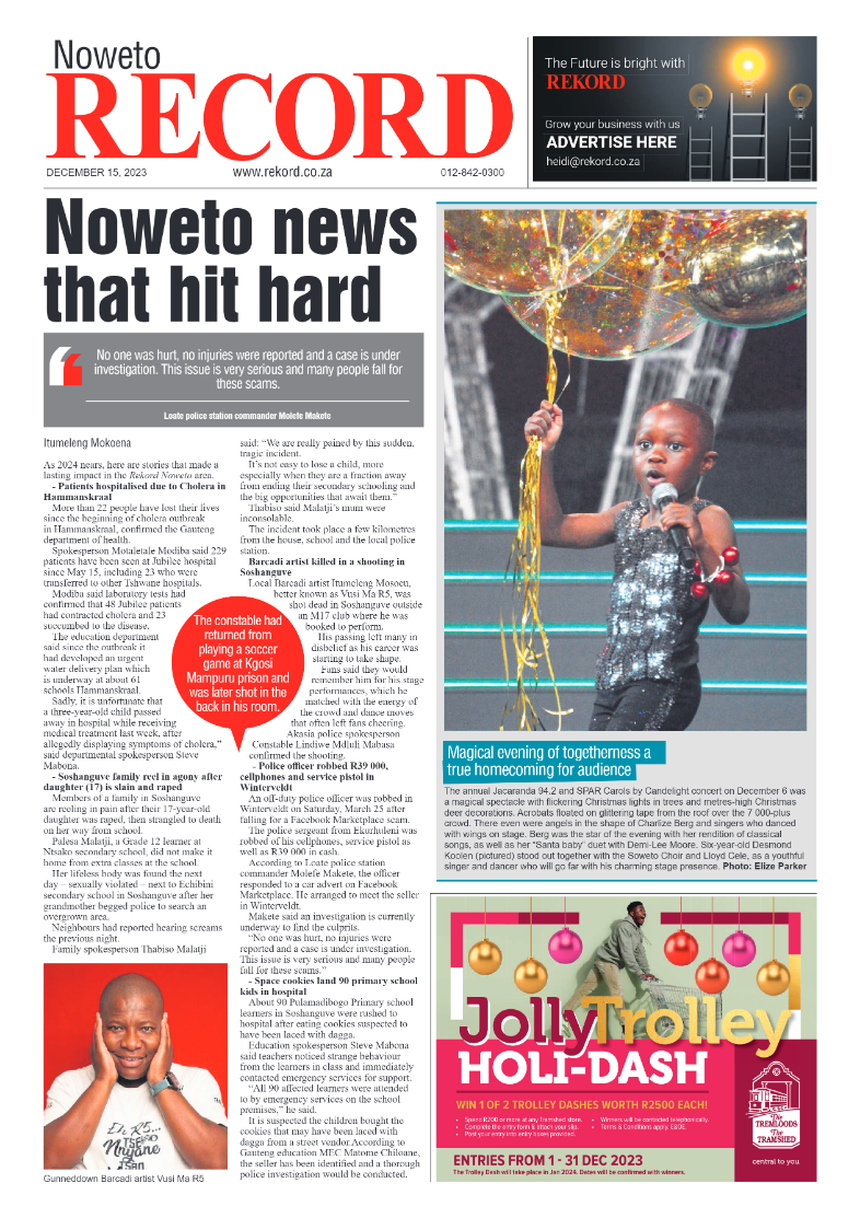 Rekord Noweto 15 December 2023 page 1