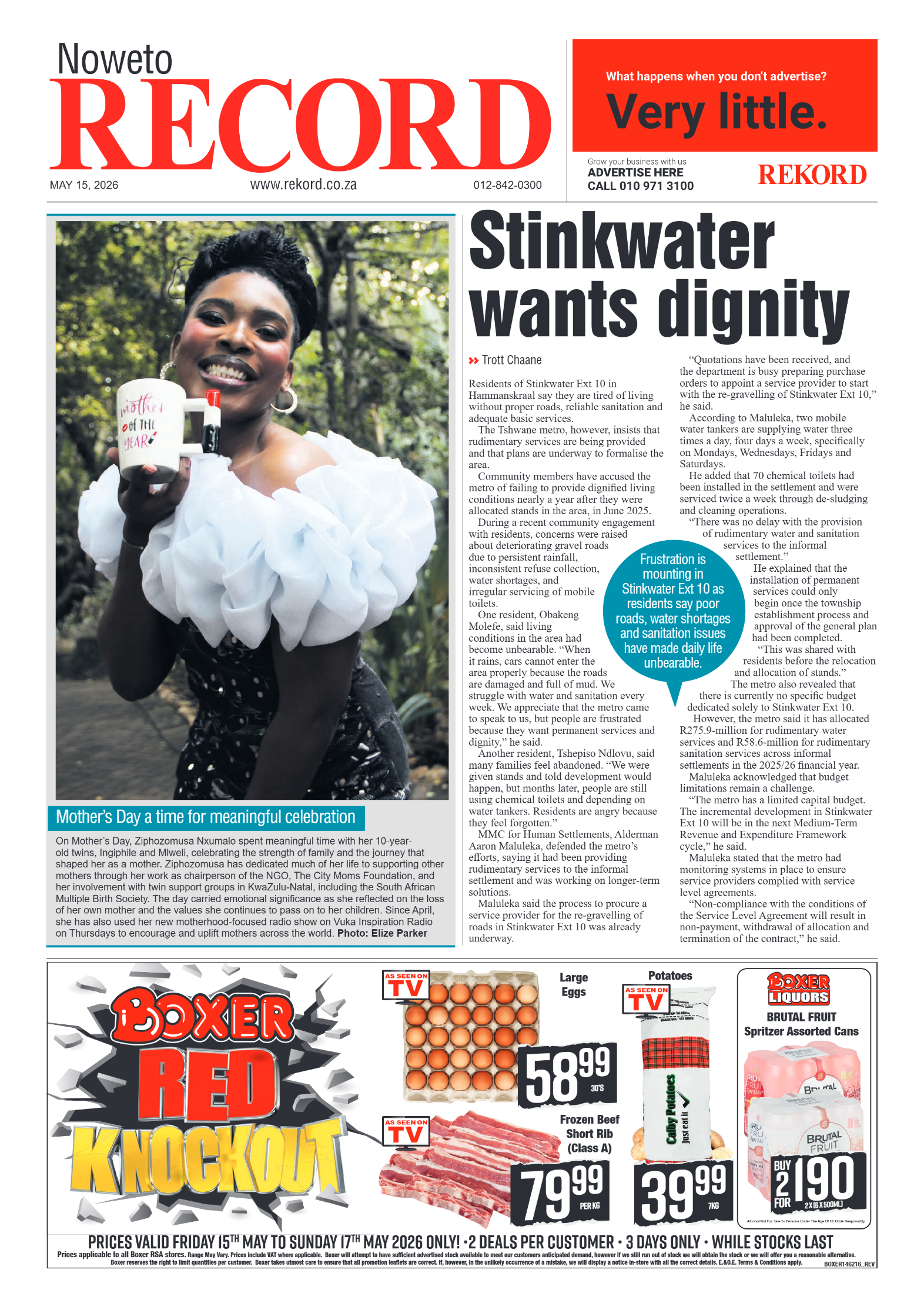 Rekord Noweto 15 May 2026 page 1
