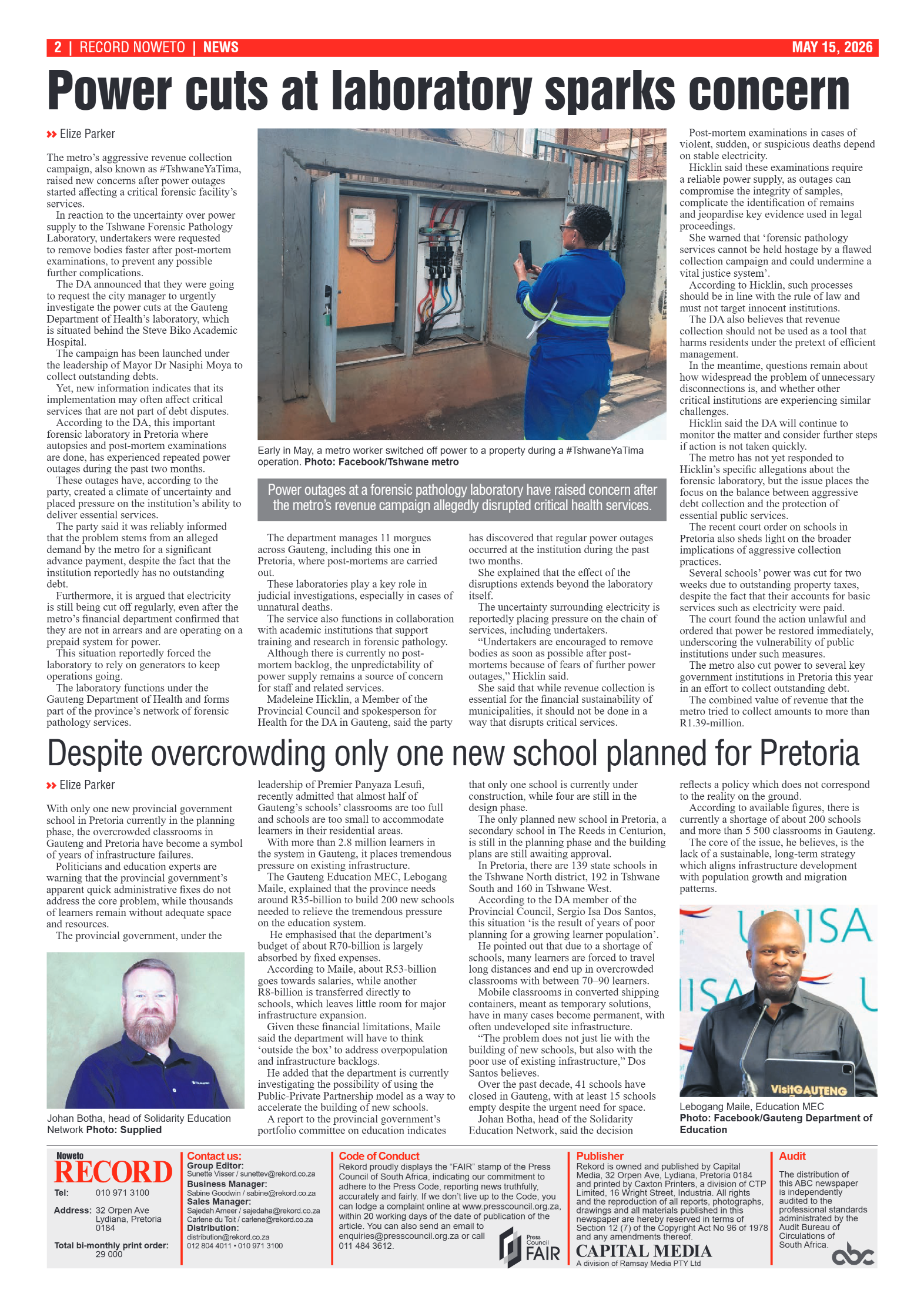 Rekord Noweto 15 May 2026 page 2