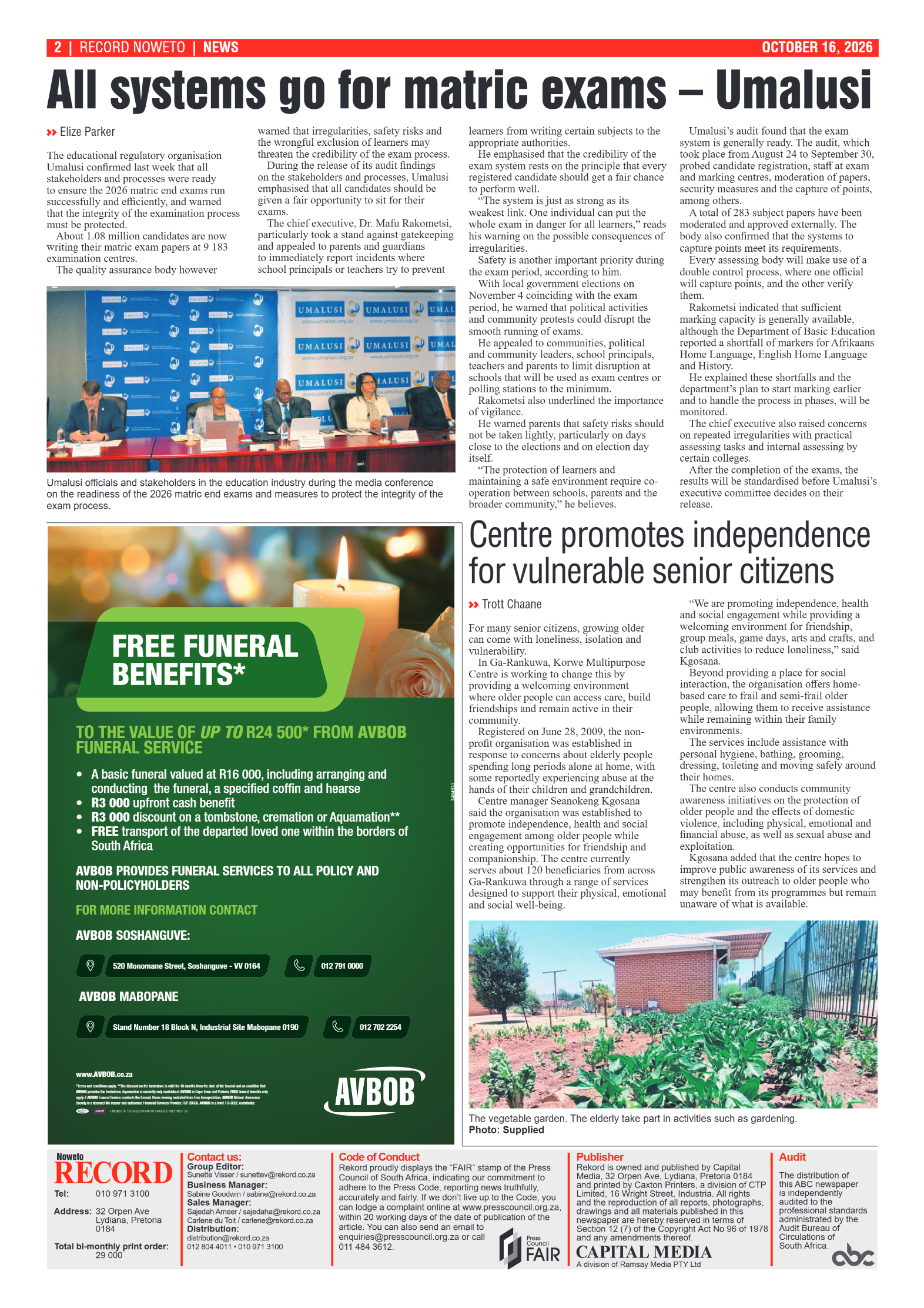 Rekord Noweto – 16 October 2026 page 2