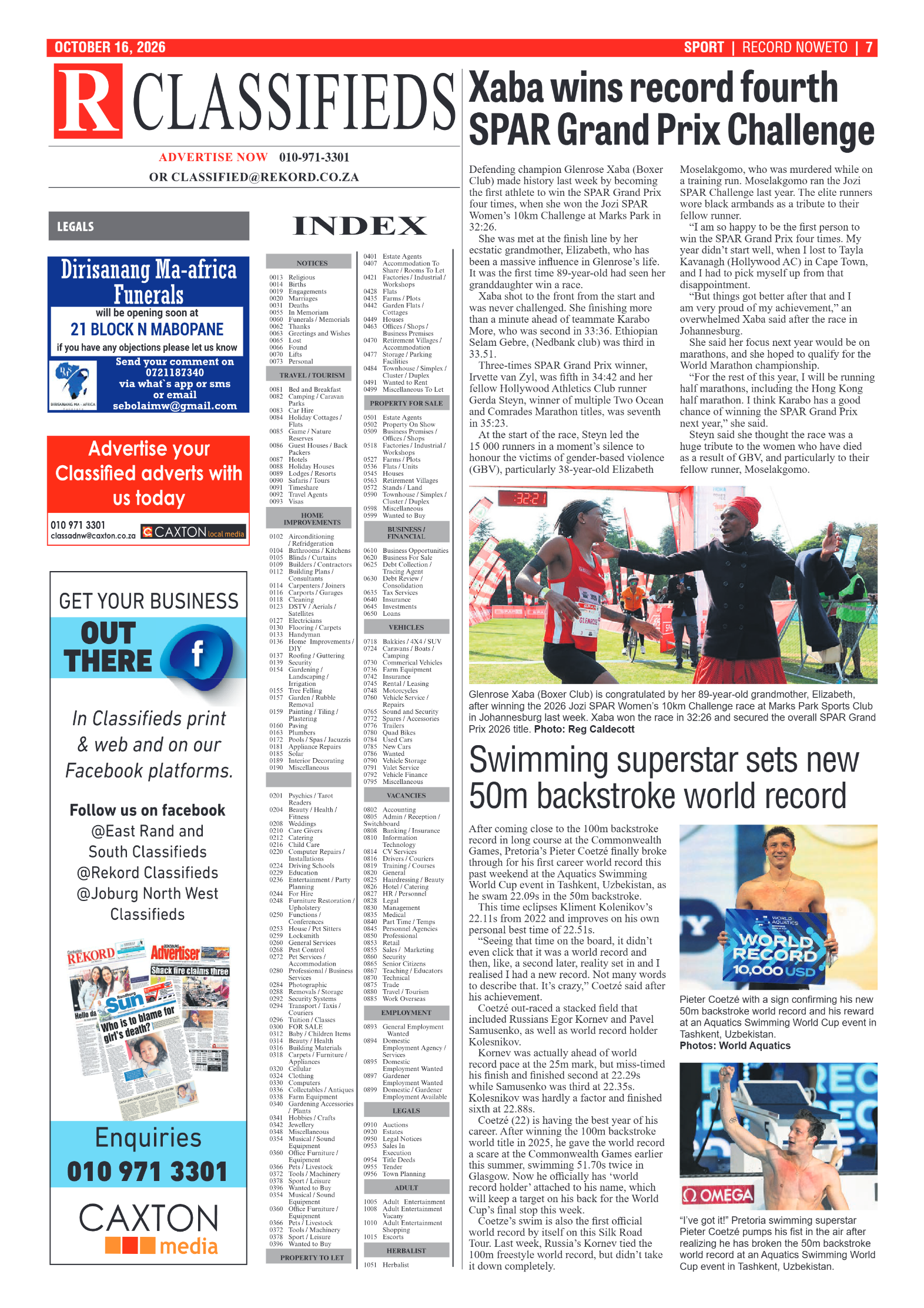 Rekord Noweto – 16 October 2026 page 7
