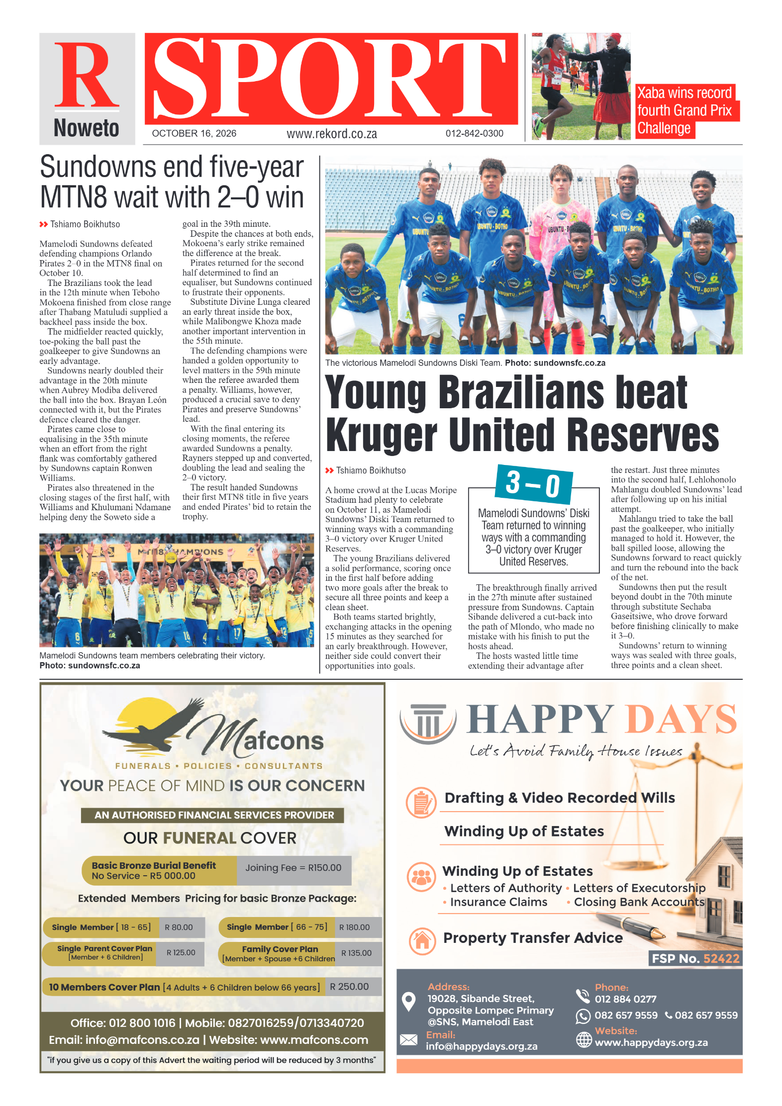 Rekord Noweto – 16 October 2026 page 8