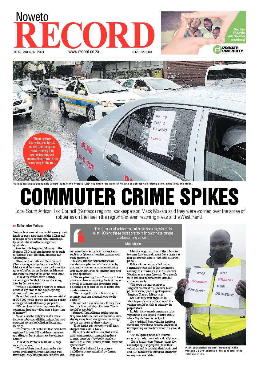 Rekord Noweto 17 December 2021 page 1