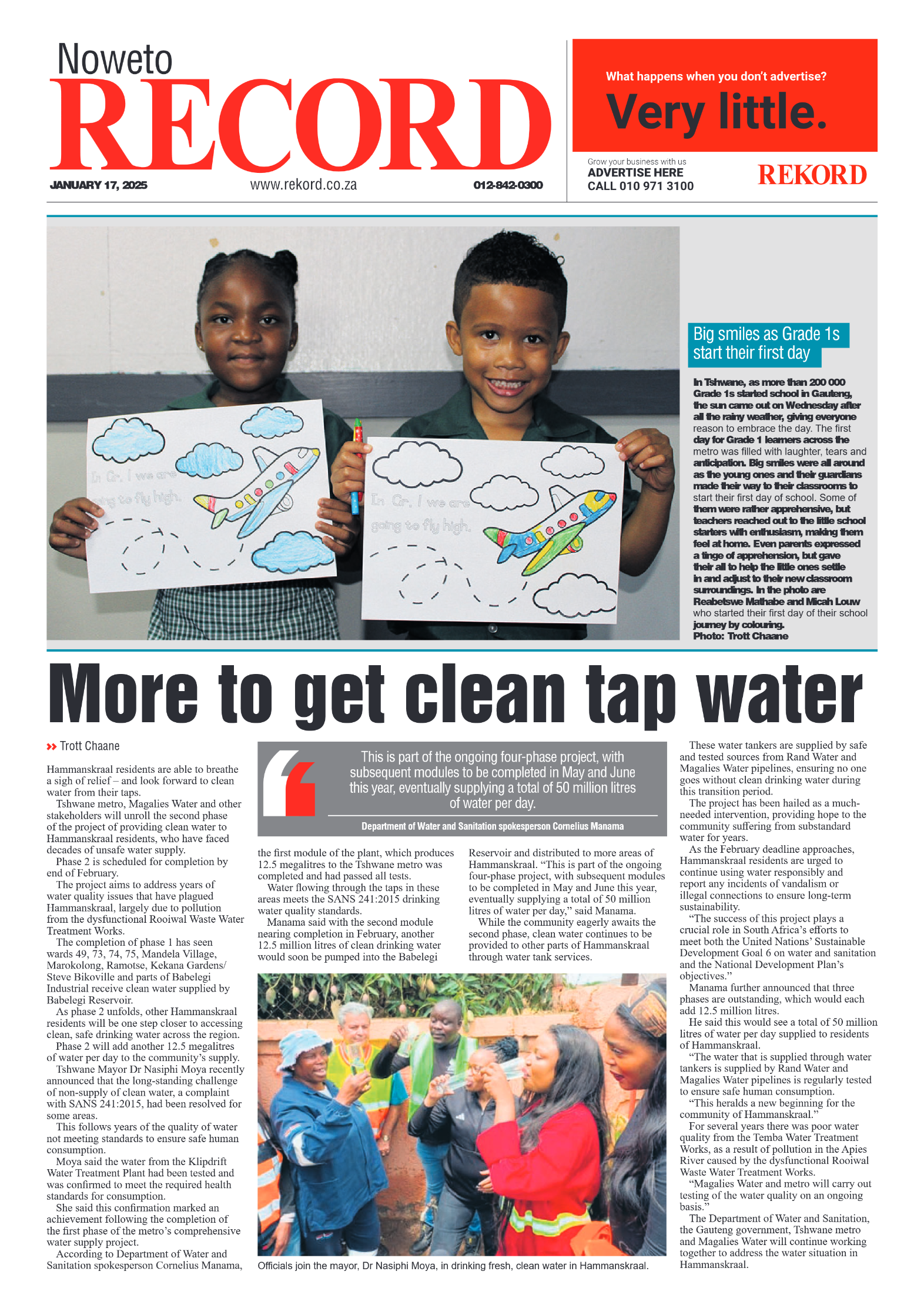 Rekord Noweto 17 January 2025 page 1