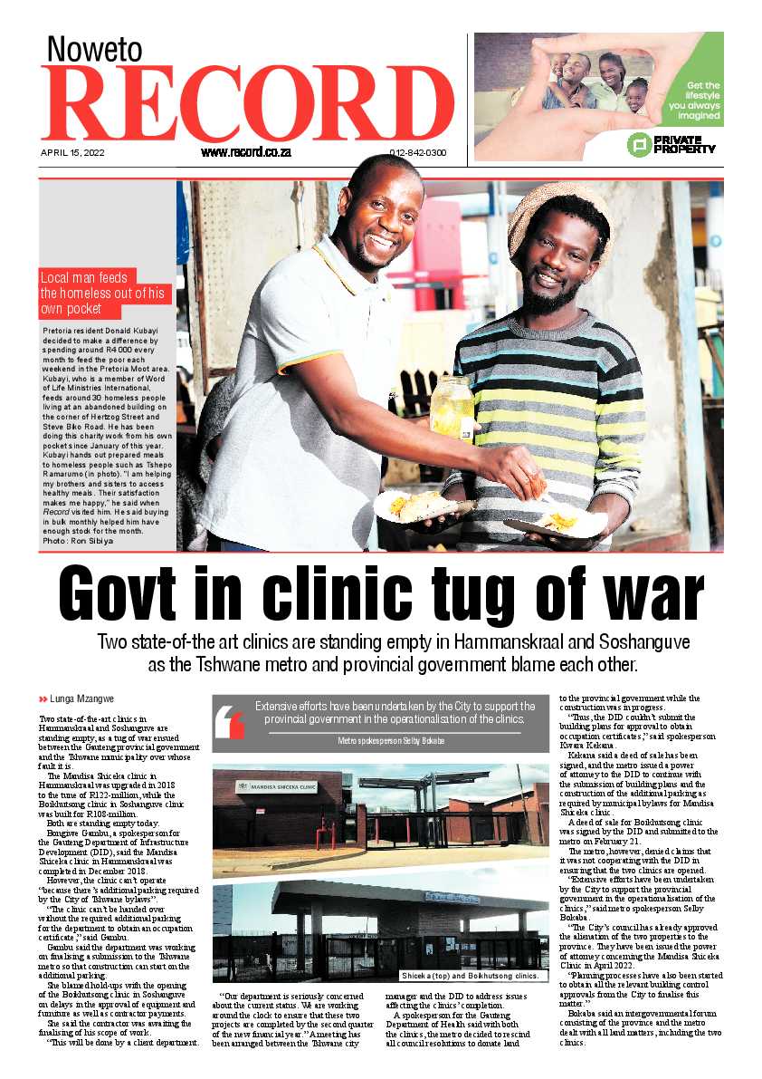 Rekord Noweto 22 April 2022 page 1