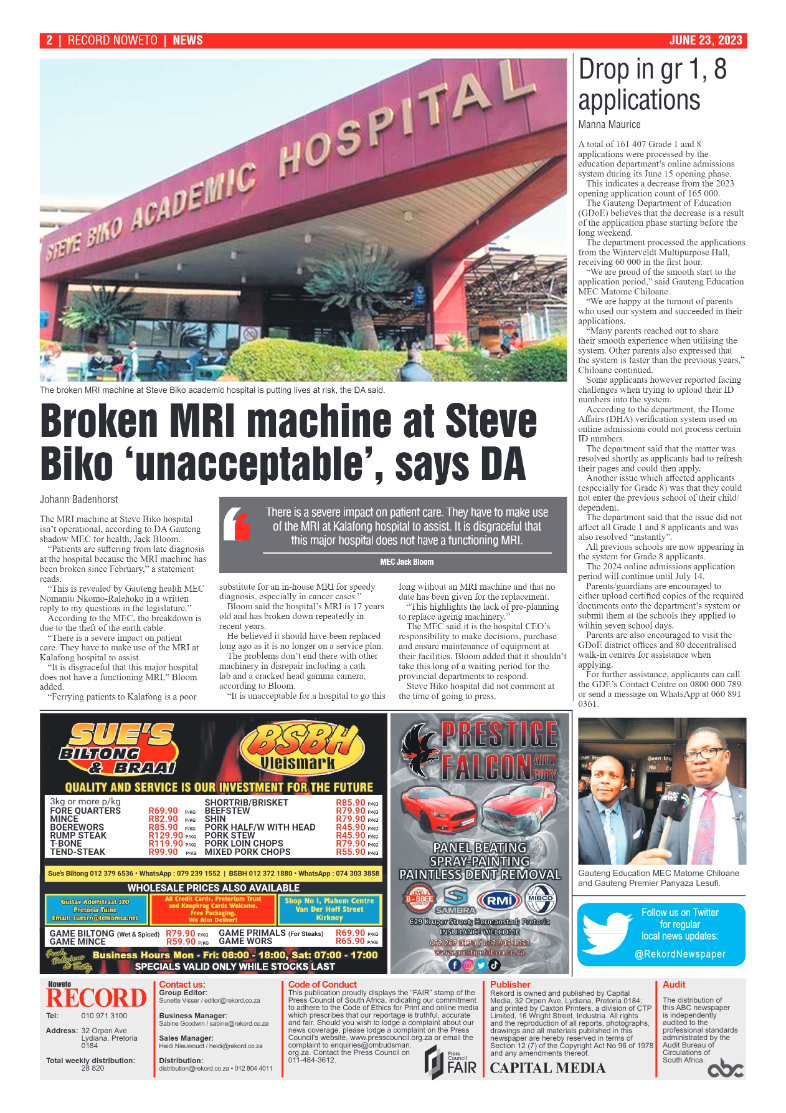 Rekord Noweto 23 June 2023 page 2