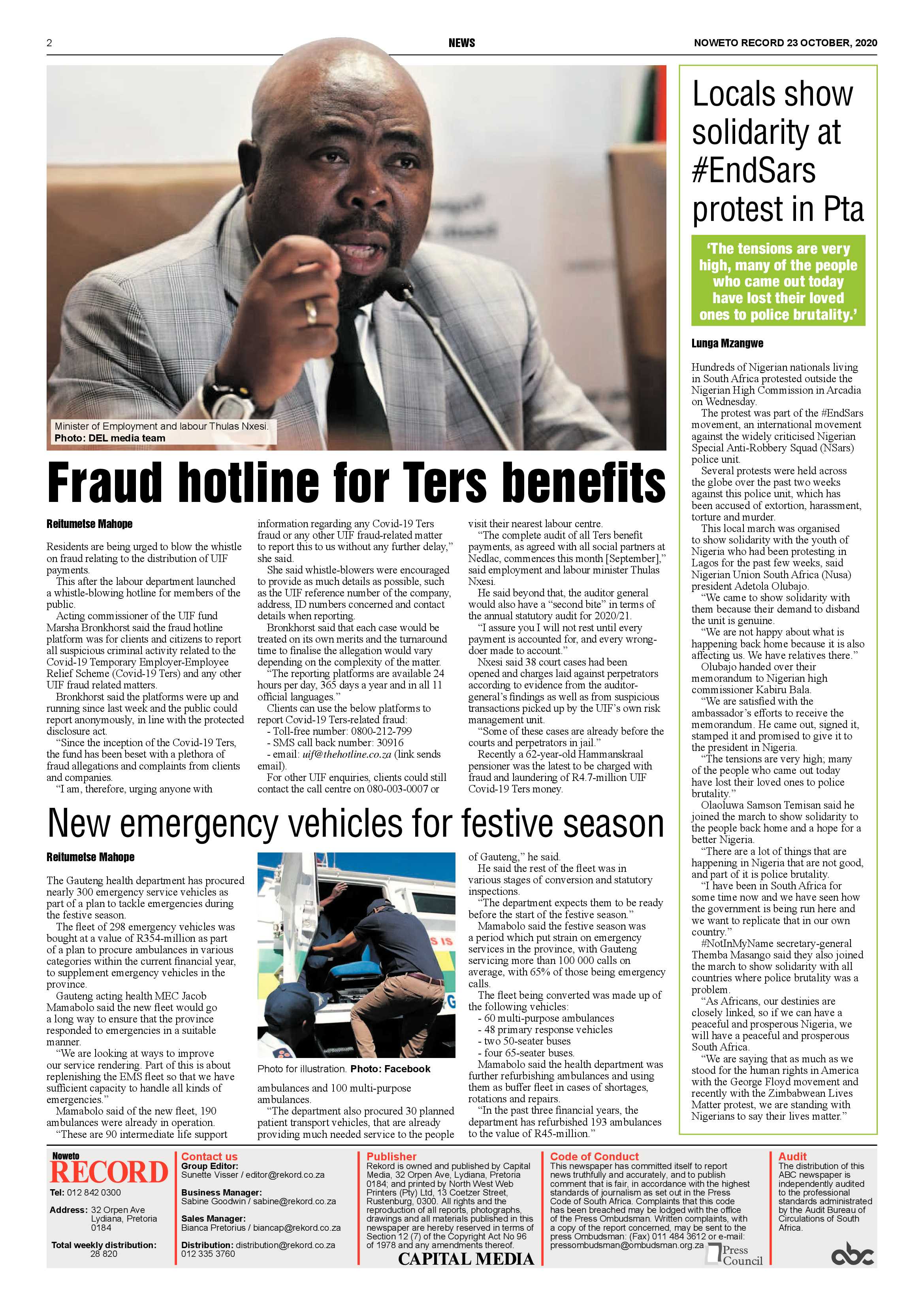 Rekord Noweto 23 October 2020 page 2