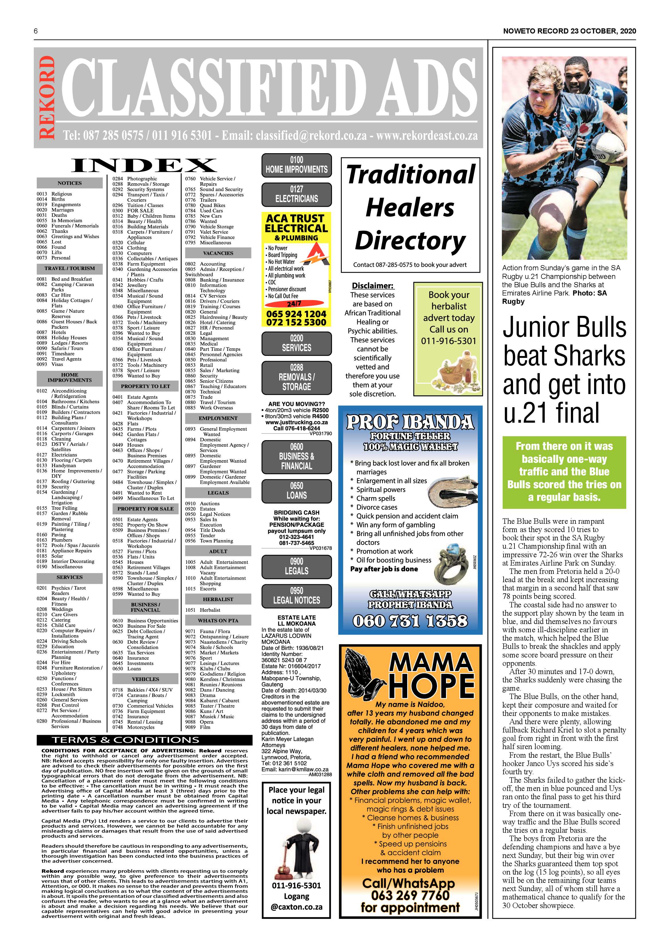 Rekord Noweto 23 October 2020 page 6