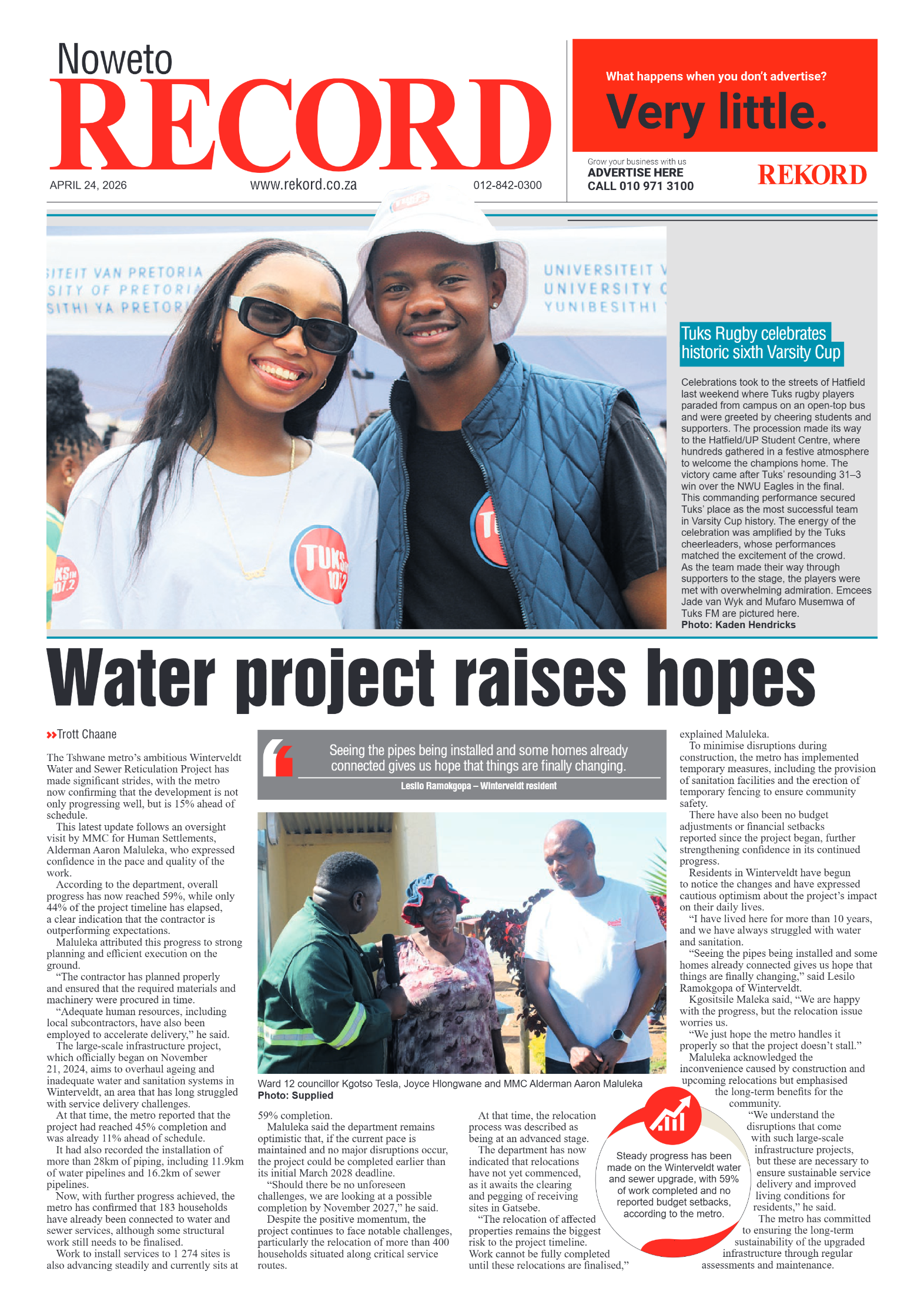 Rekord Noweto 24 April 2026 page 1