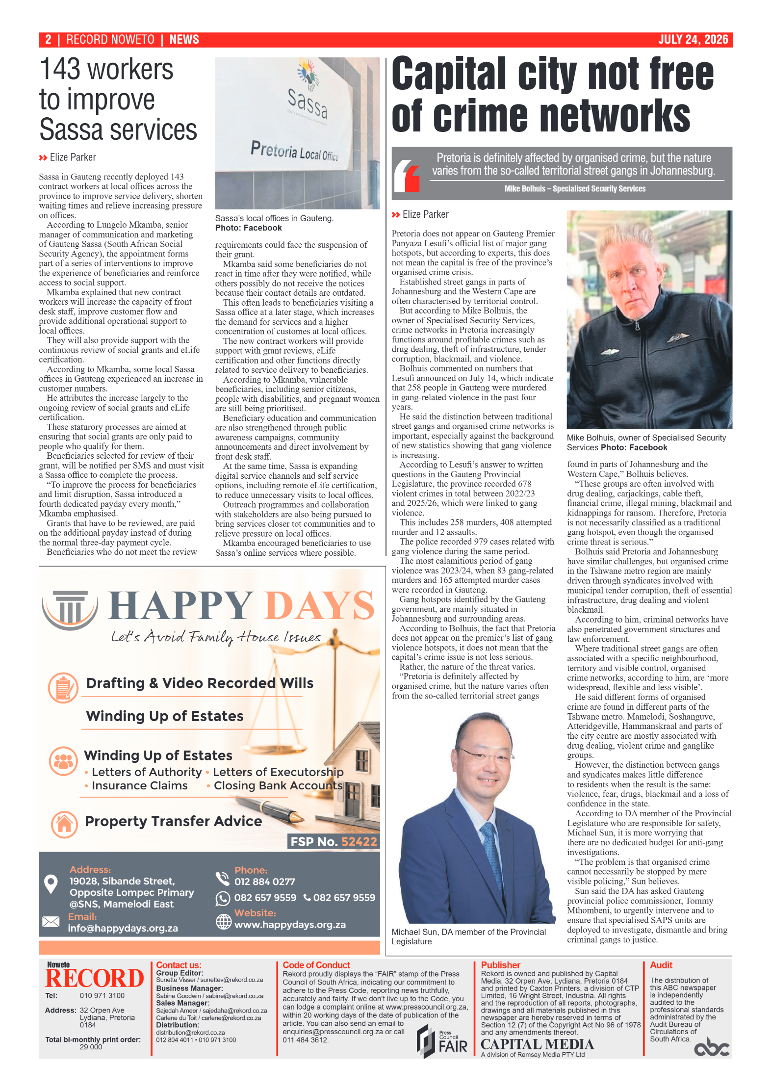 Rekord Noweto 24 July 2026 page 2
