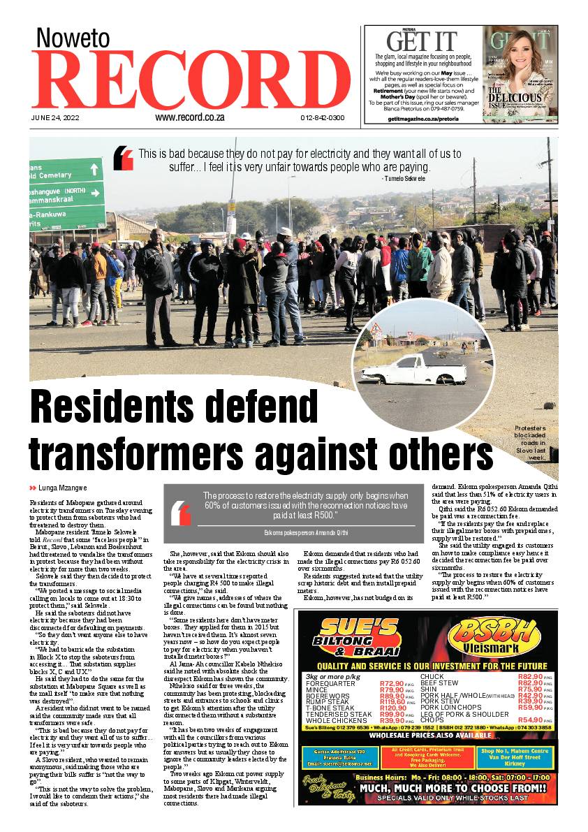 Rekord Noweto 24 June 2022 page 1