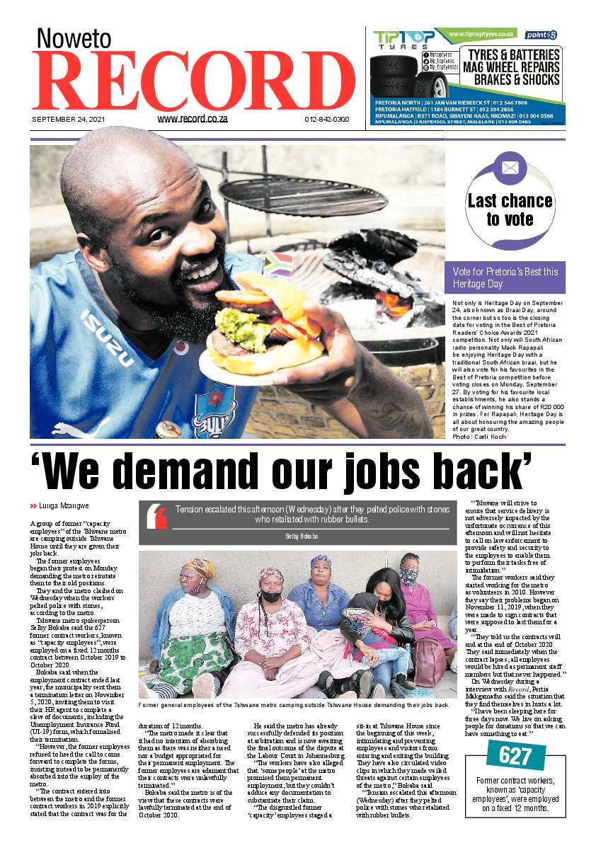Rekord Noweto 24 September 2021 page 1