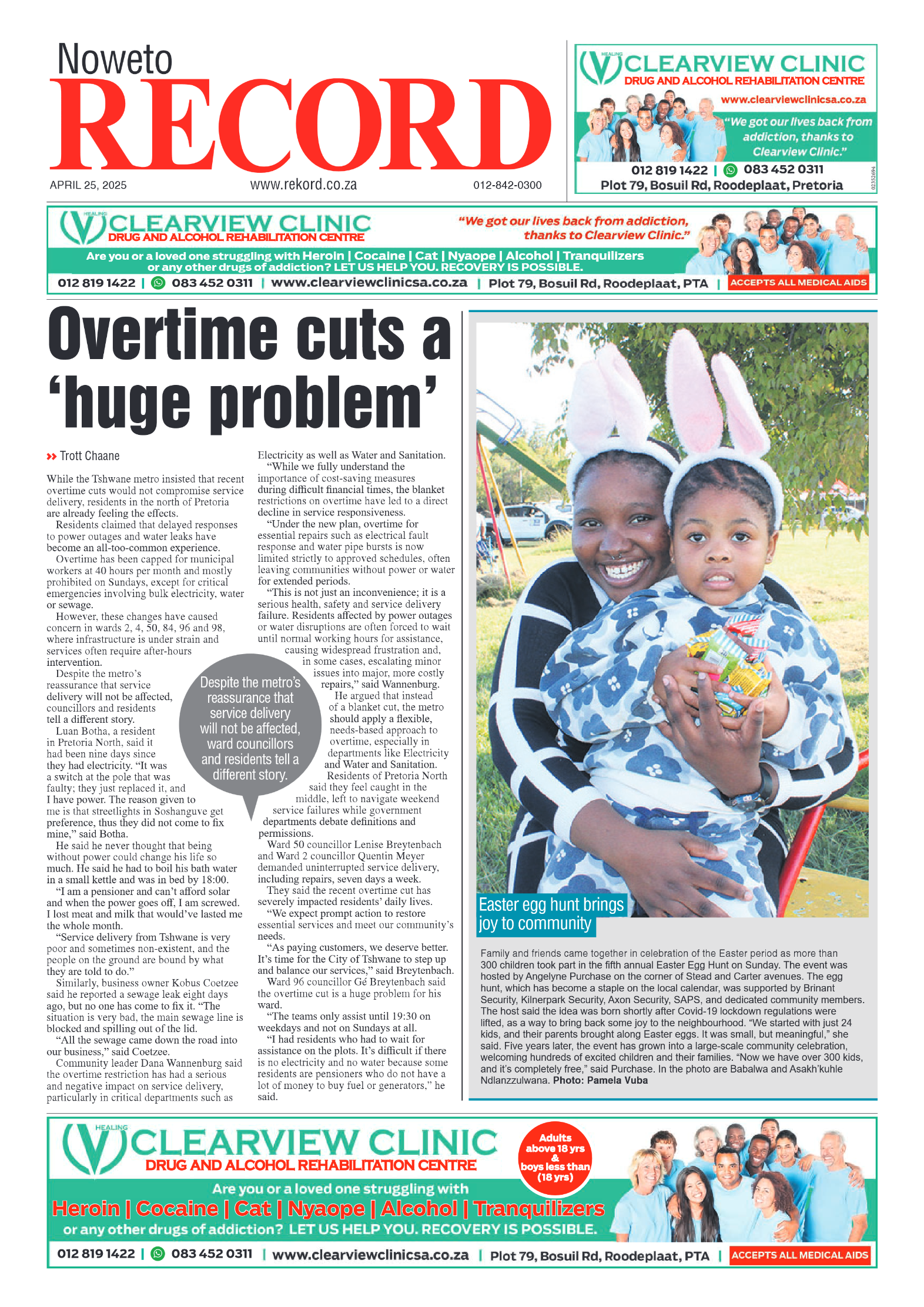 Rekord Noweto 25 April 2025 page 1