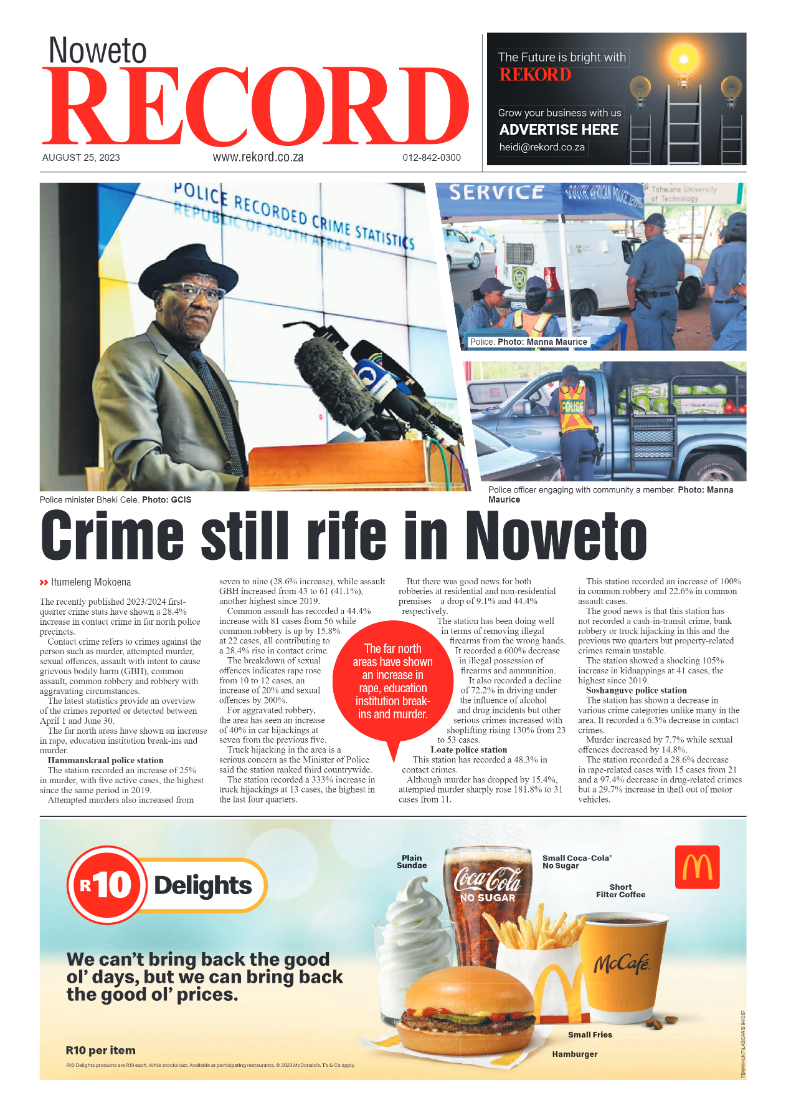Rekord Noweto 25 August 2023 page 1