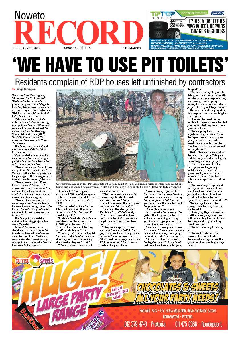 Rekord Noweto 25 February 2022 page 1