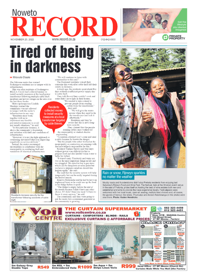 Rekord Noweto 25 November 2022 page 1