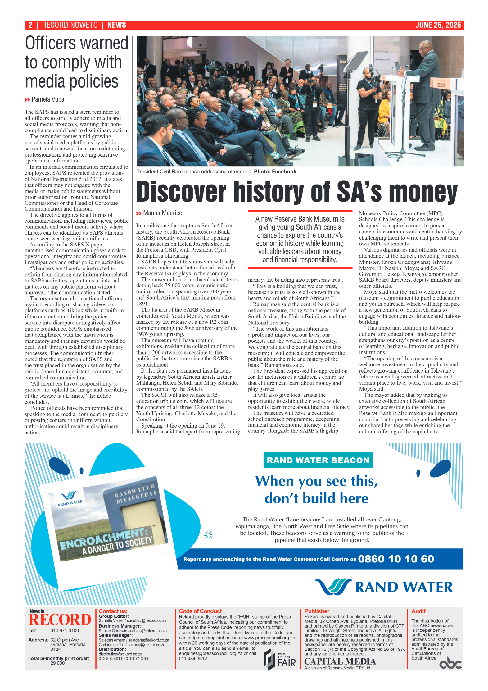 Rekord Noweto 26 June 2026 page 2