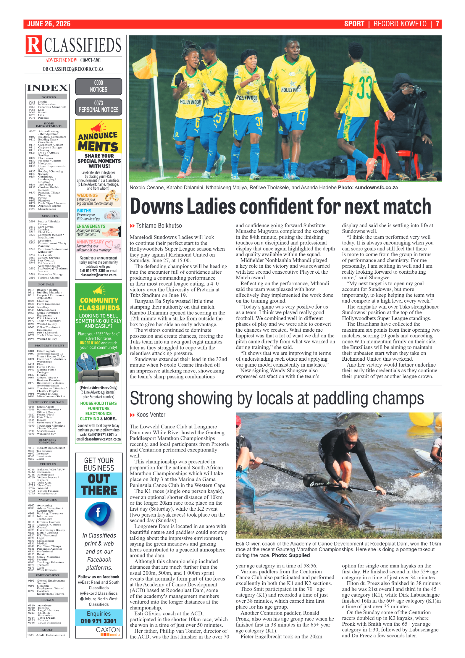 Rekord Noweto 26 June 2026 page 7
