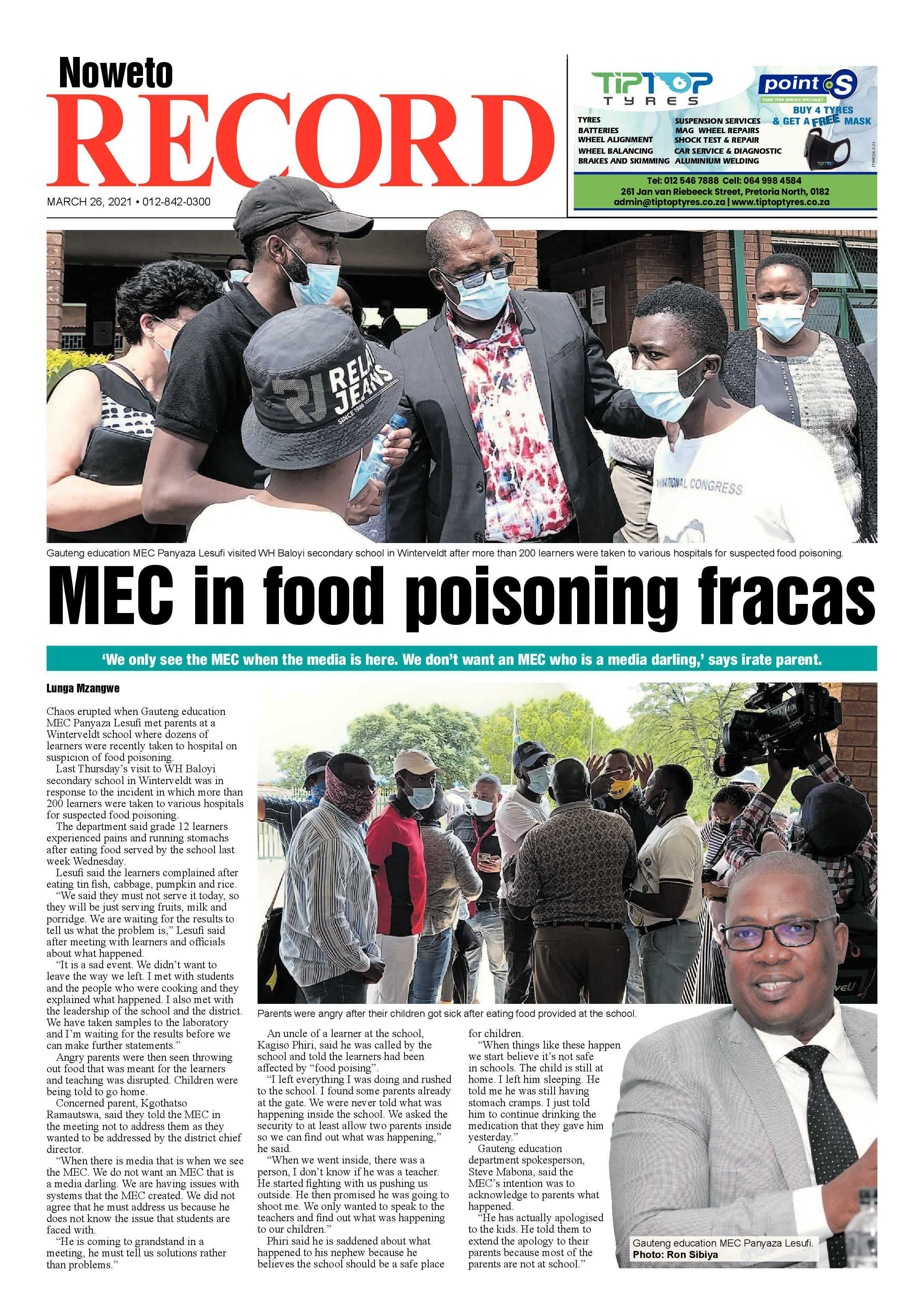 Rekord Noweto 26 March 2021 page 1