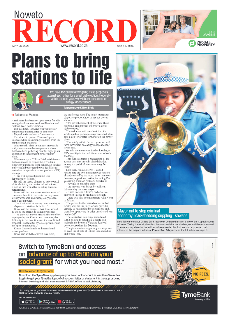 Rekord Noweto 26 May 2023 page 1
