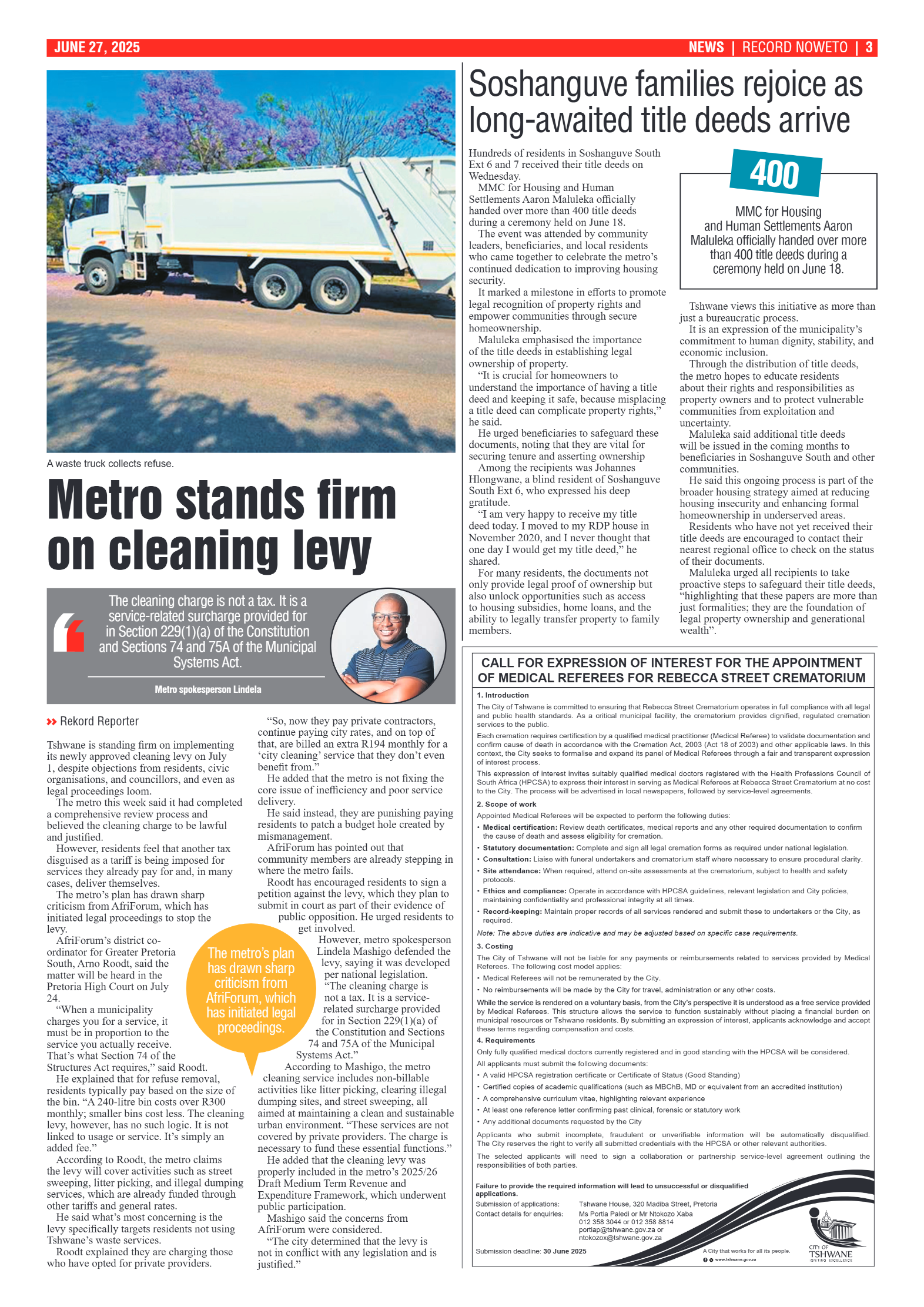 Rekord Noweto 27 June 2025 page 3