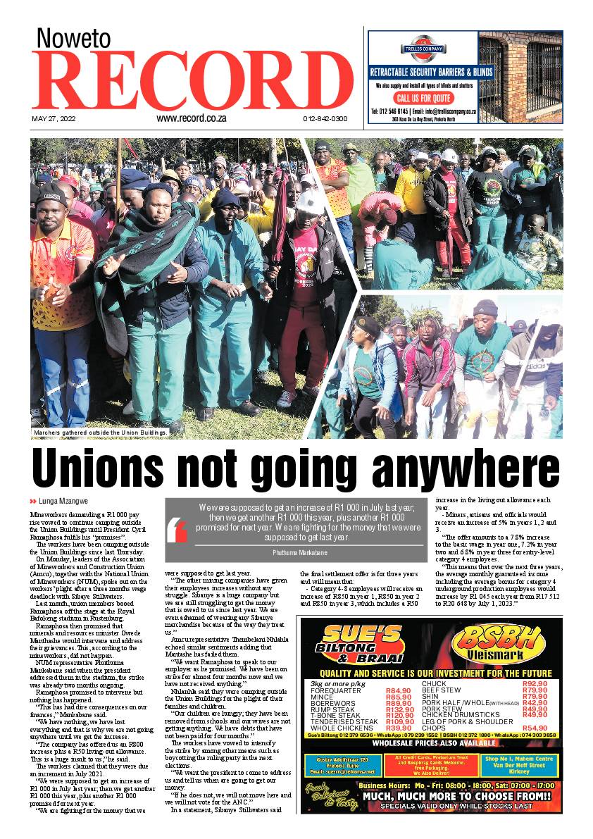 Rekord Noweto 27 May 2022 page 1