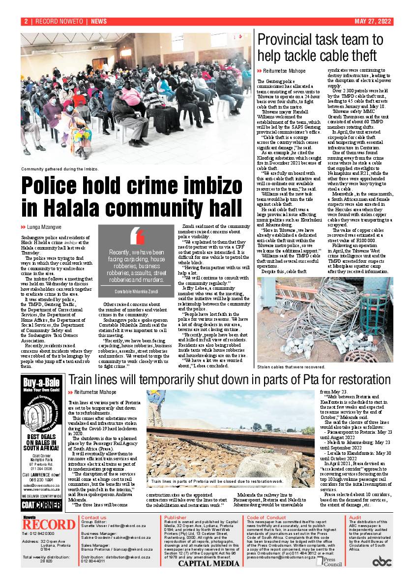 Rekord Noweto 27 May 2022 page 2