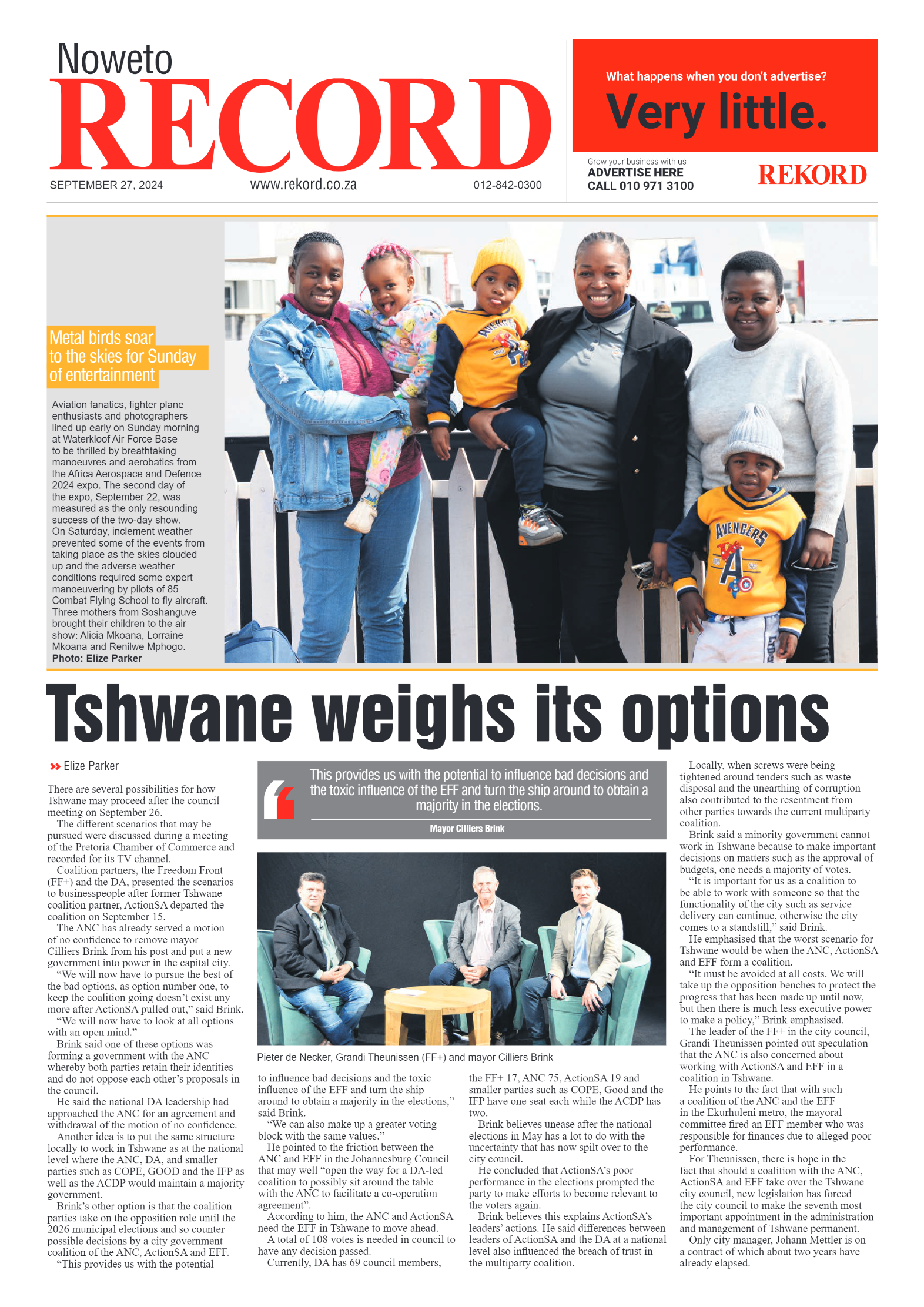Rekord Noweto 27 September 2024 page 1