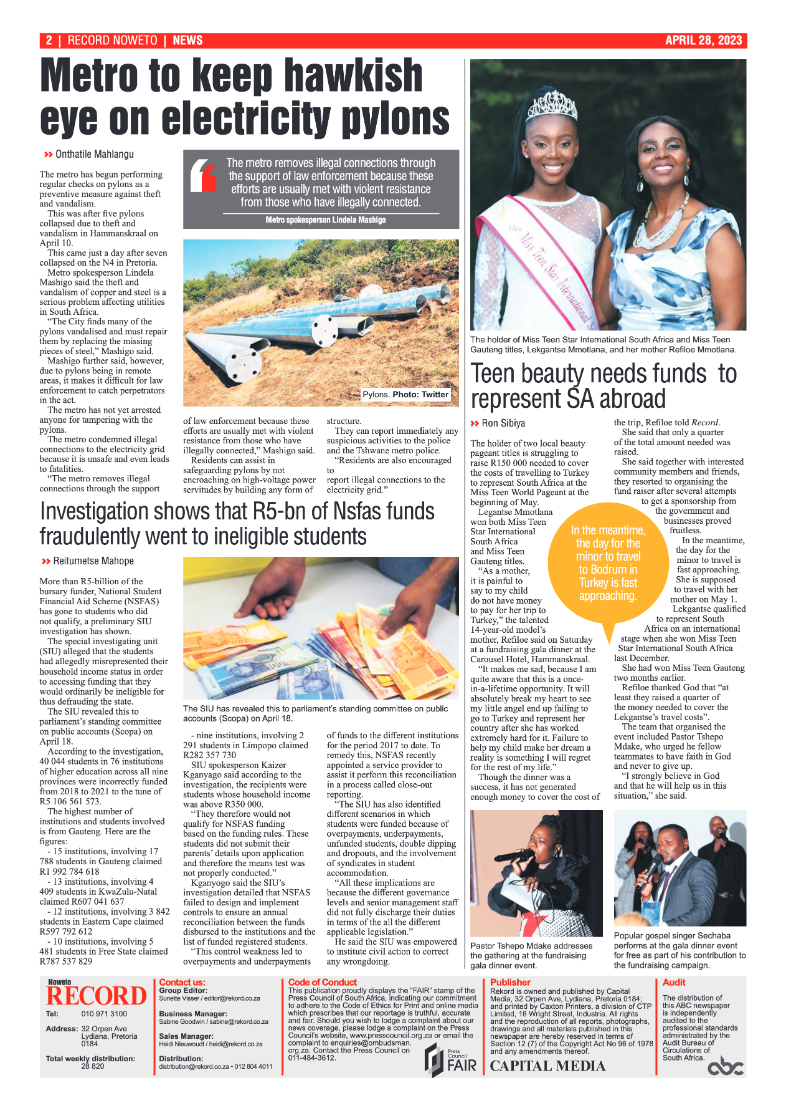 Rekord Noweto  28 April 2023 page 2
