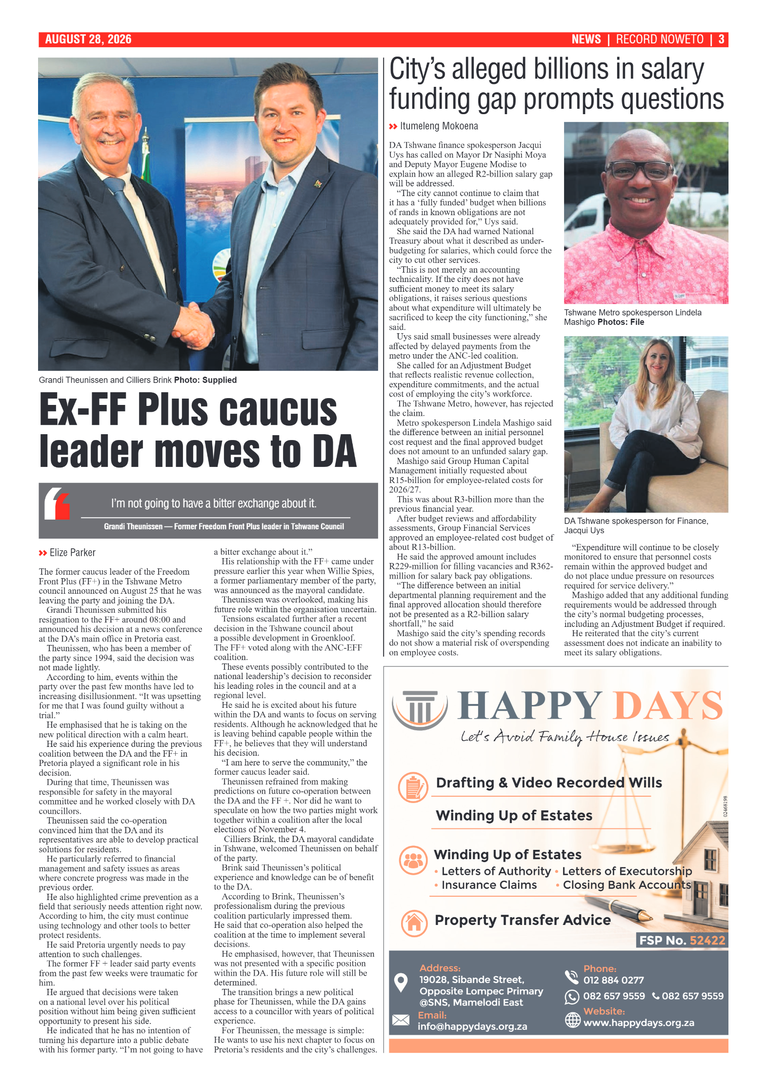 Rekord Noweto 28 August 2026 page 3