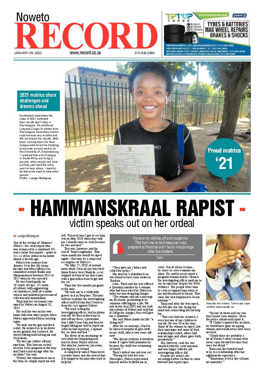 Rekord Noweto 28 January 2022 page 1