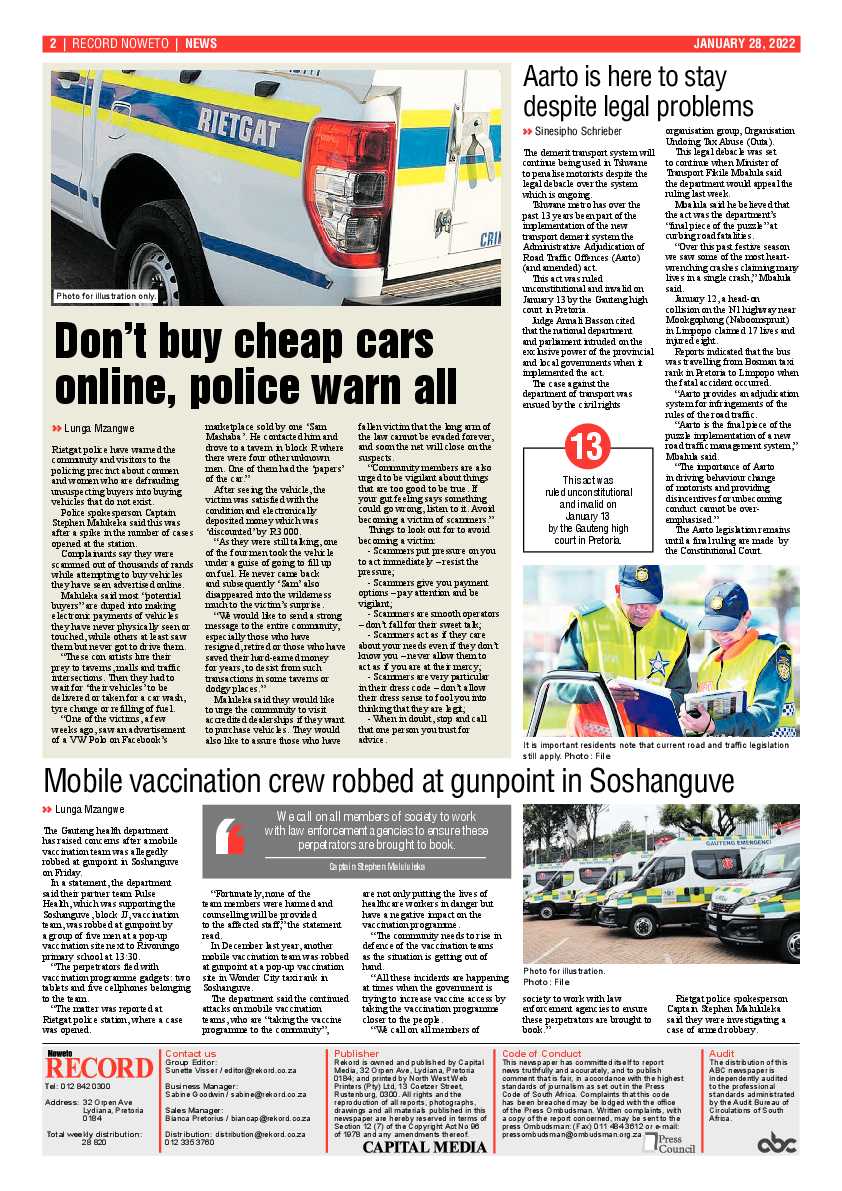 Rekord Noweto 28 January 2022 page 2