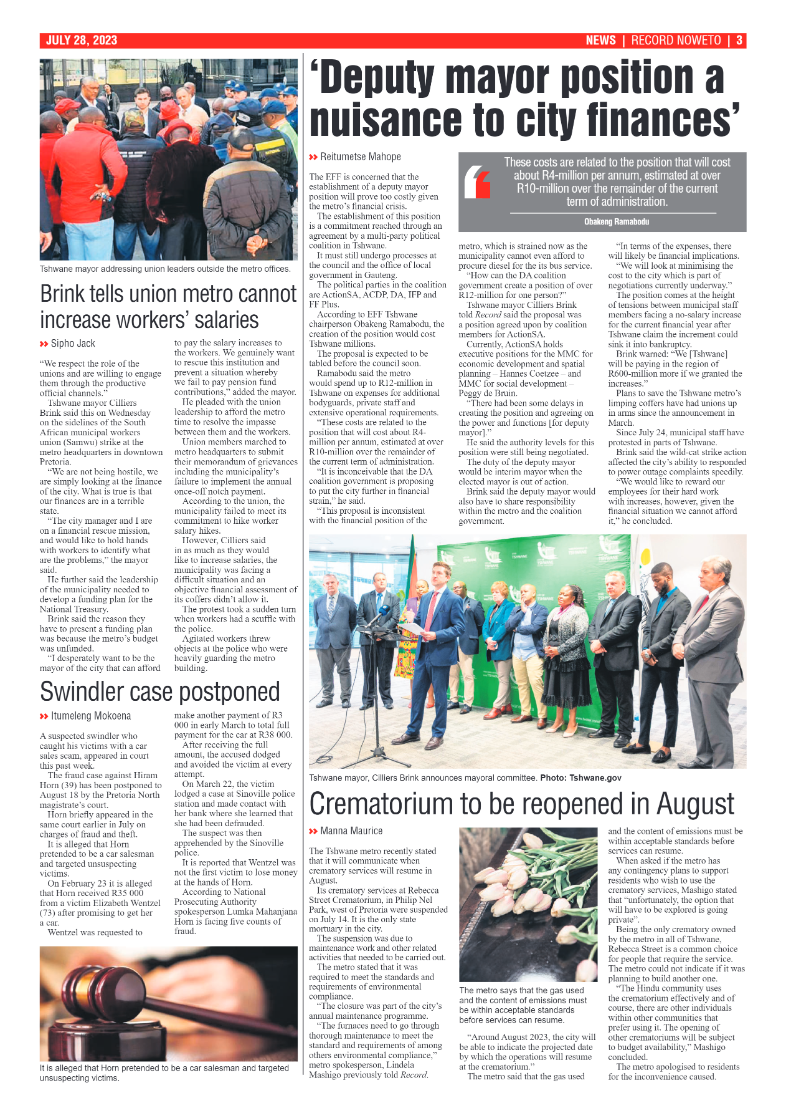 Rekord Noweto 28 July 2023 page 3