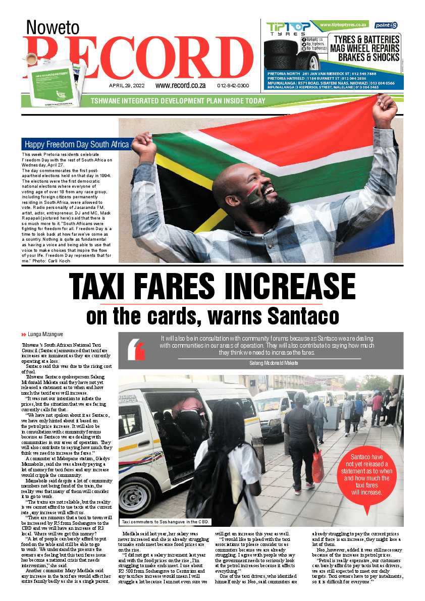 Rekord Noweto 29 April 2022 page 1