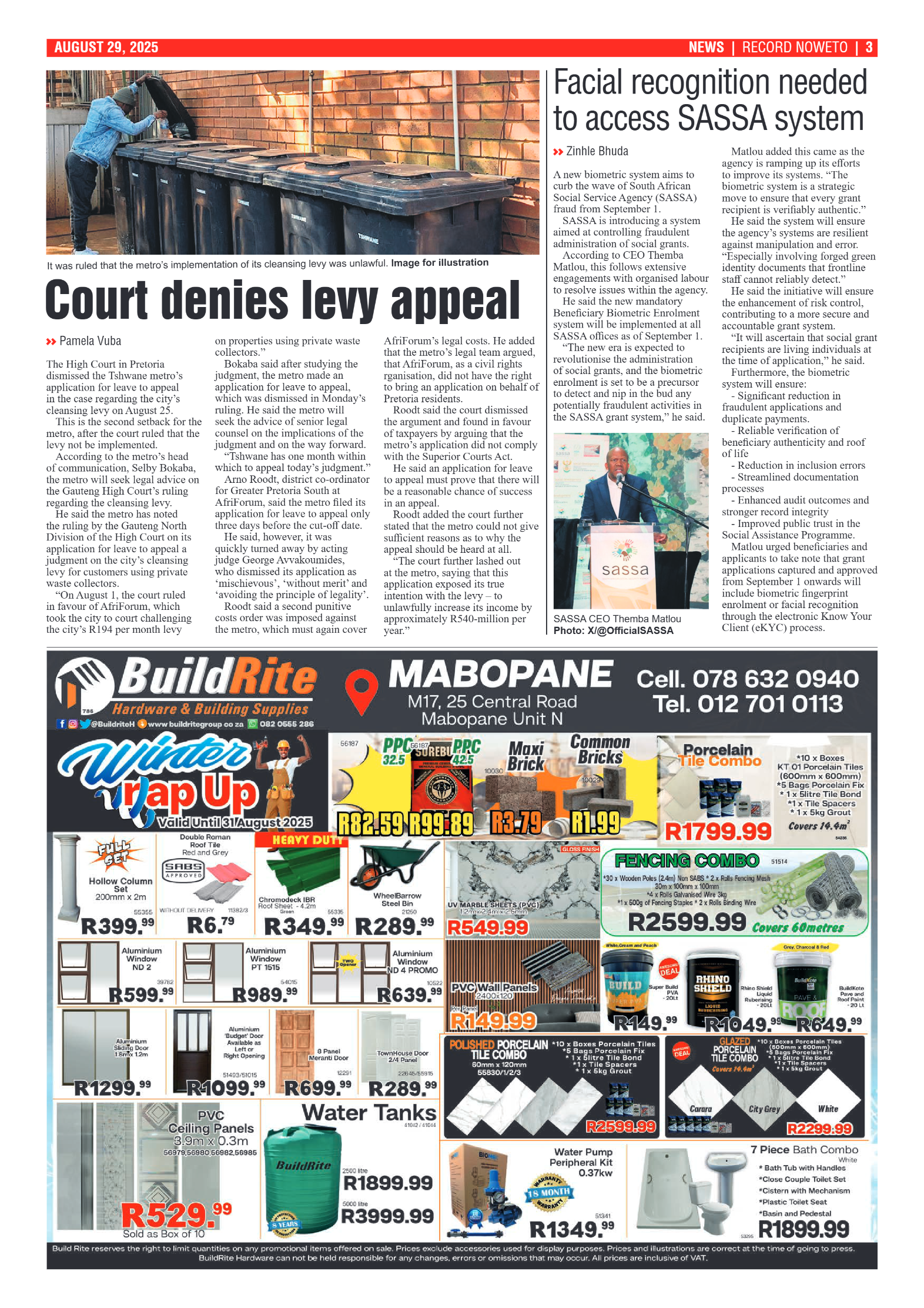 Rekord Noweto 29 August 2025 page 3