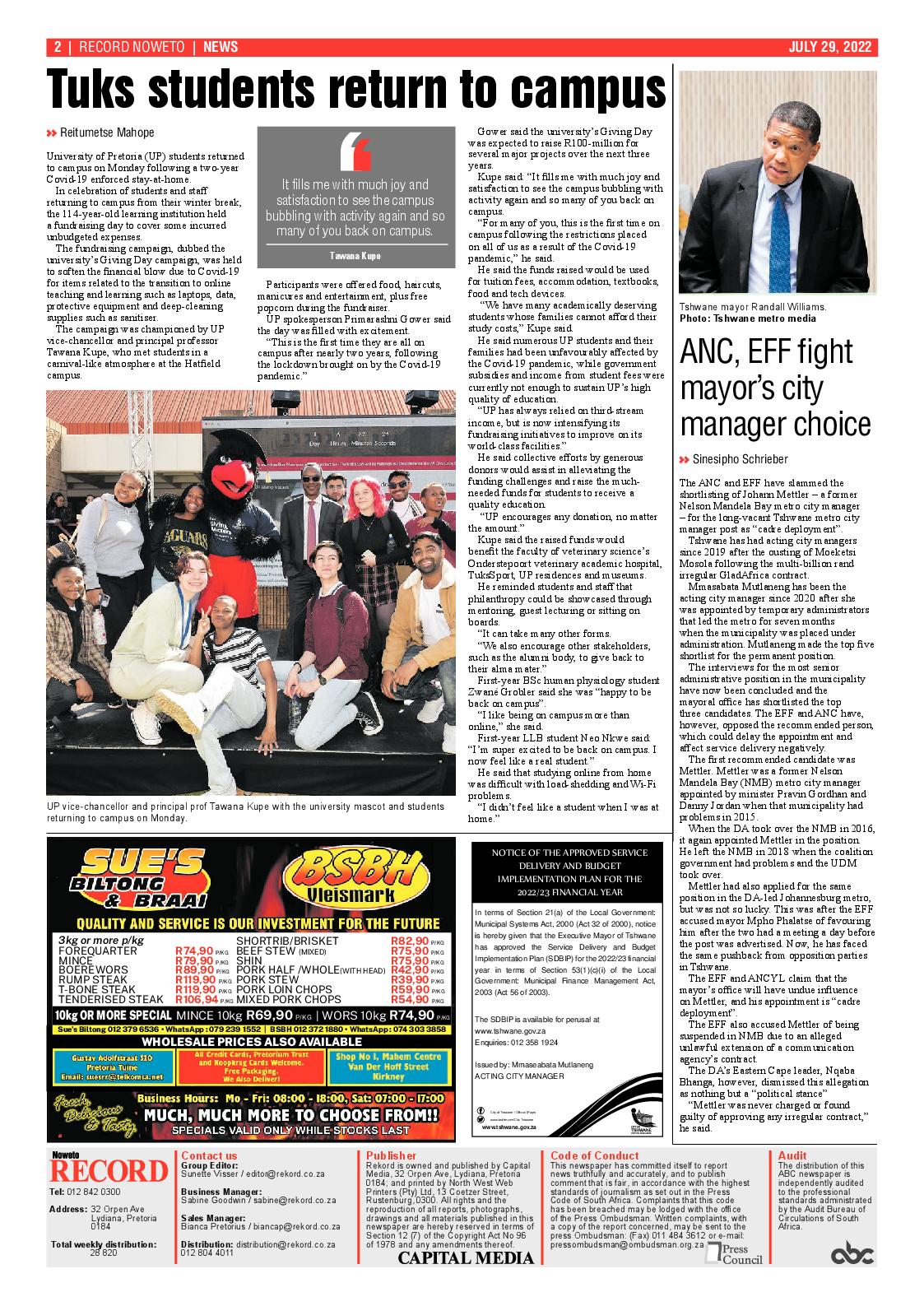 Rekord Noweto 29 July 2022 page 2